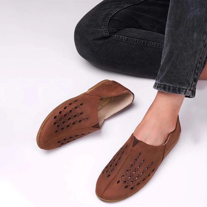 Yeniçeri Erkek Yemeni - Kahverengi