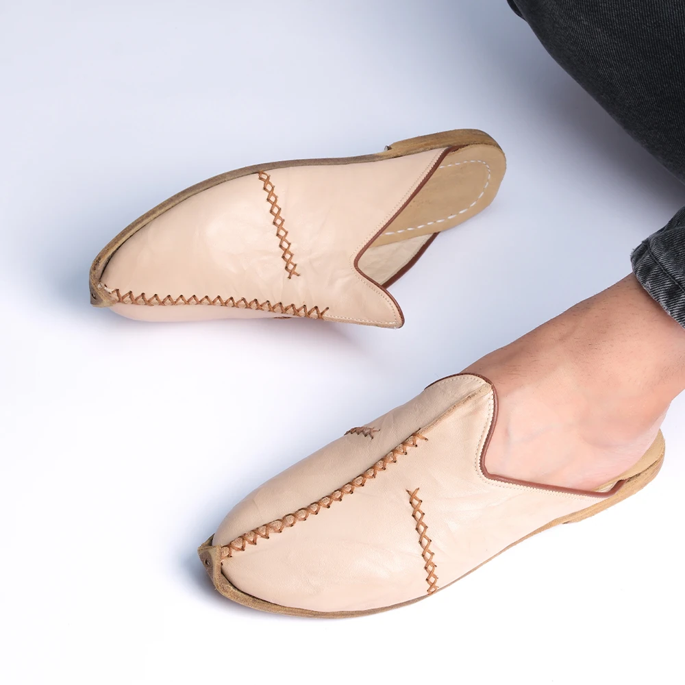 Saraçlı Burunlu Erkek Terlik