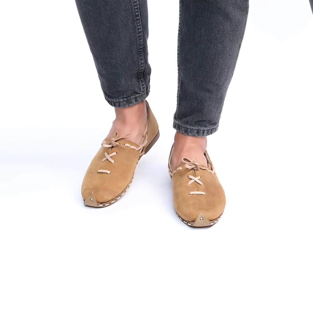 Osmanlı Çarık Erkek Yemeni - Açık Kahverengi