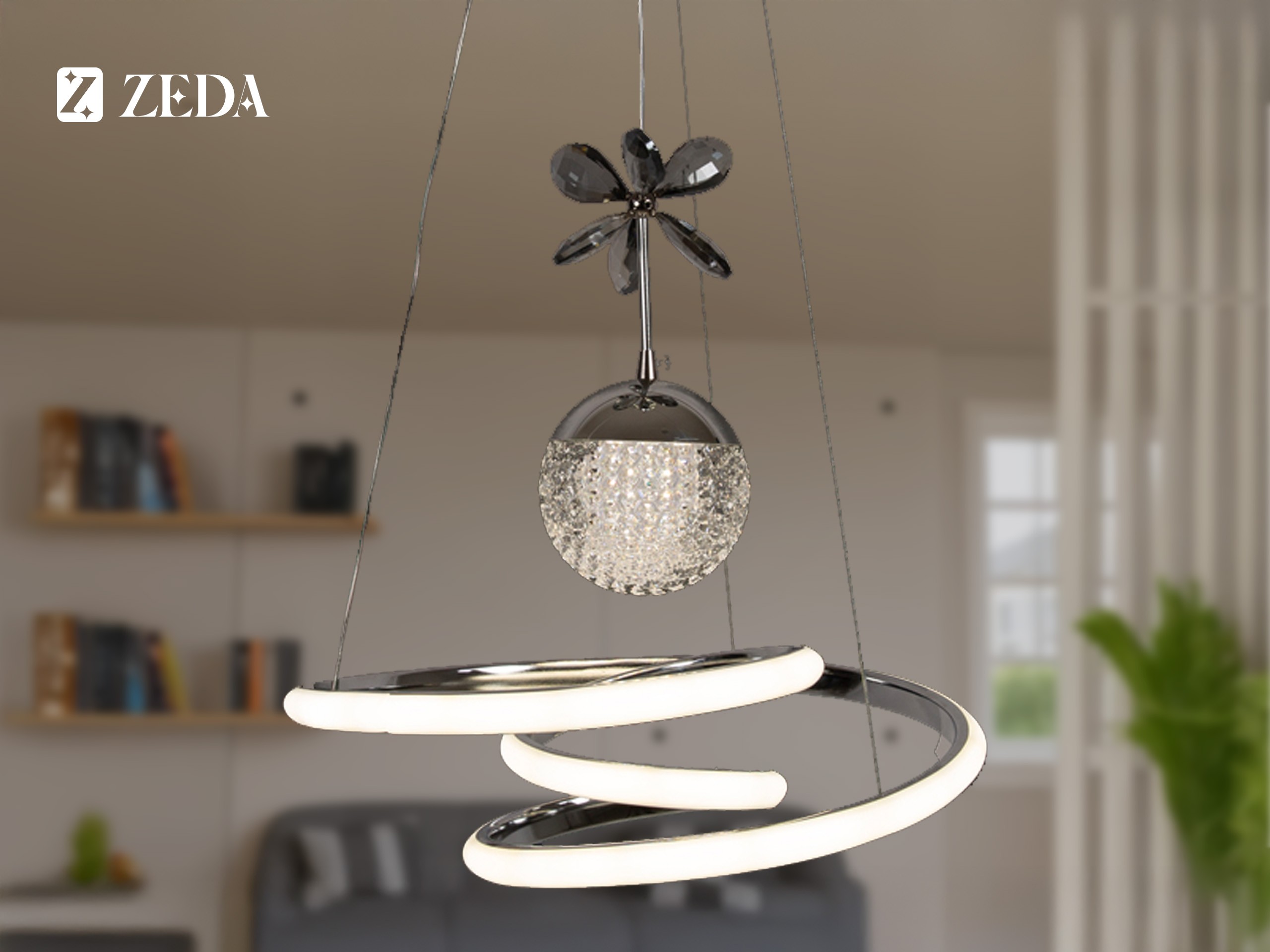 Mini Kaos Led Lamba - Krom