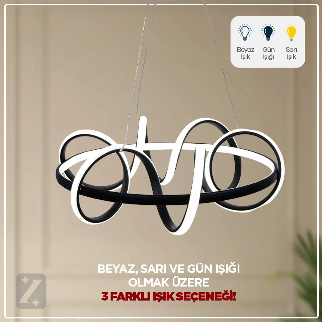 Zeda Teknoloji Büyük Kuzey Topsuz Avize | Led Aydınlatma
