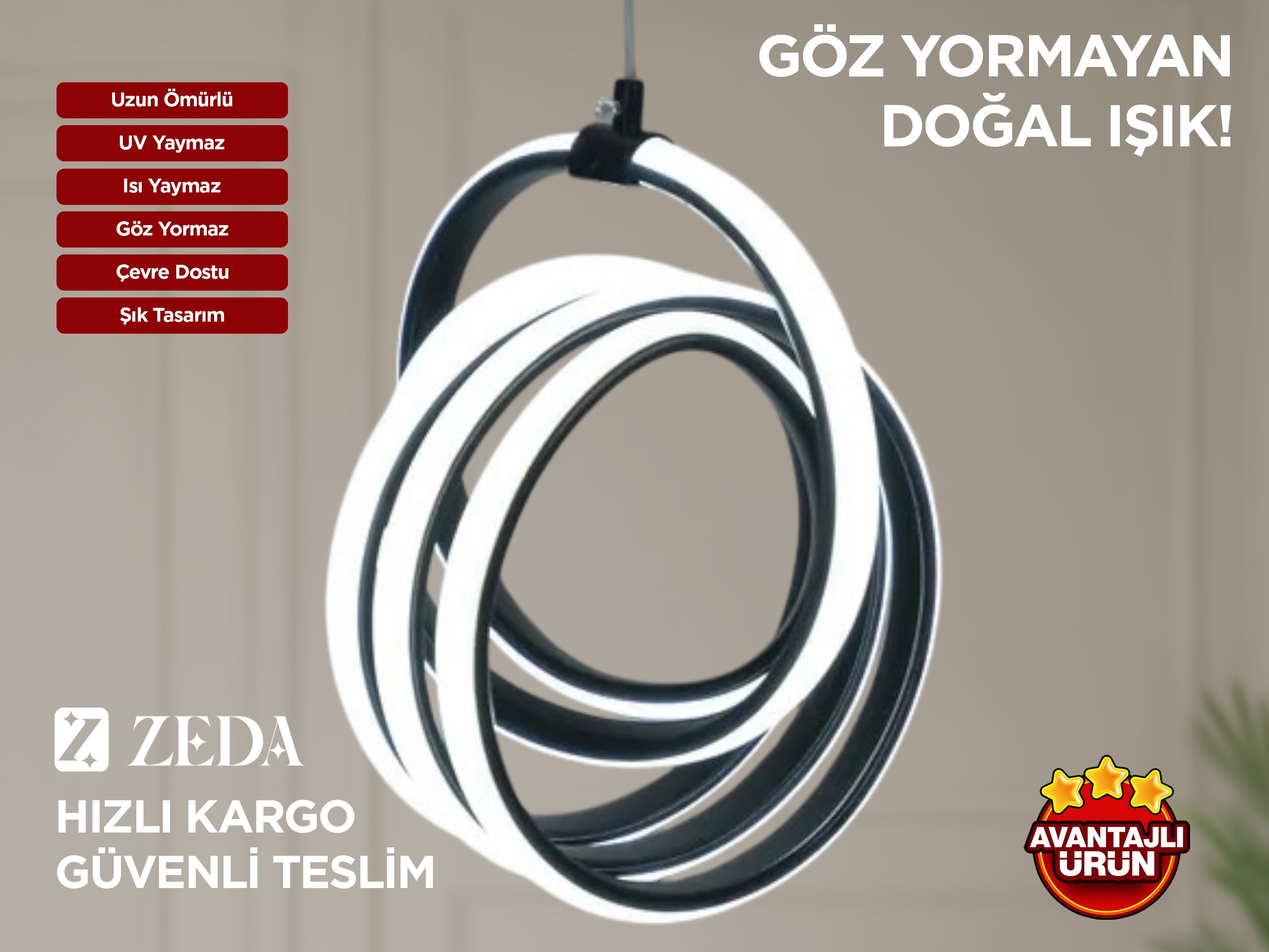 Üçlü İmza Led Lamba