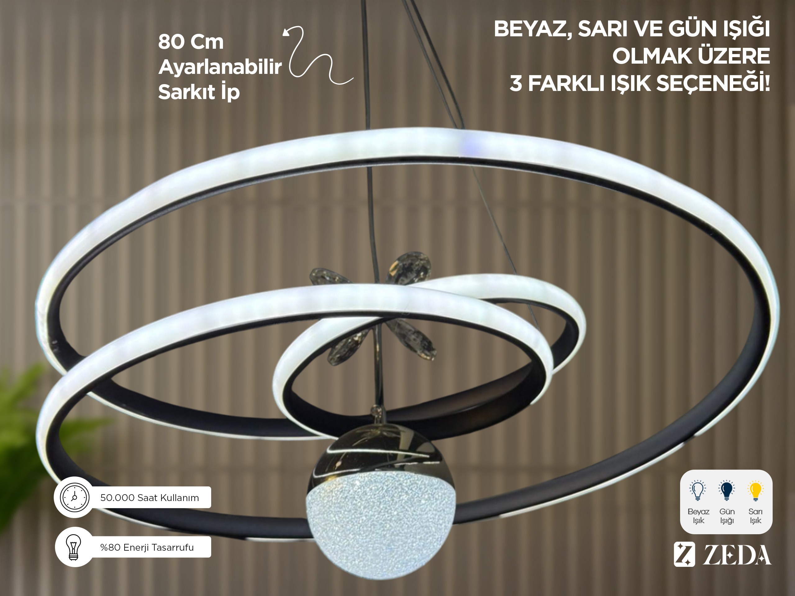  Büyük Kaos LED Lamba