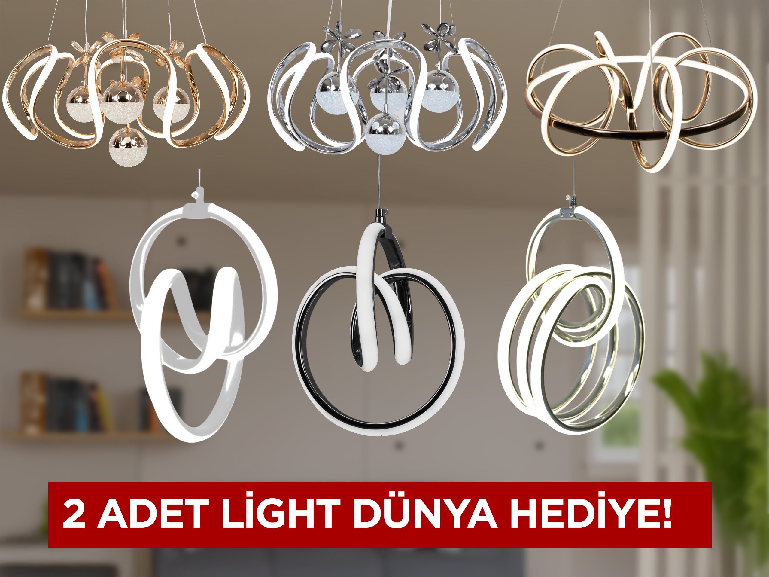 6 Al 4 Öde Hediyeli Avize Paketi