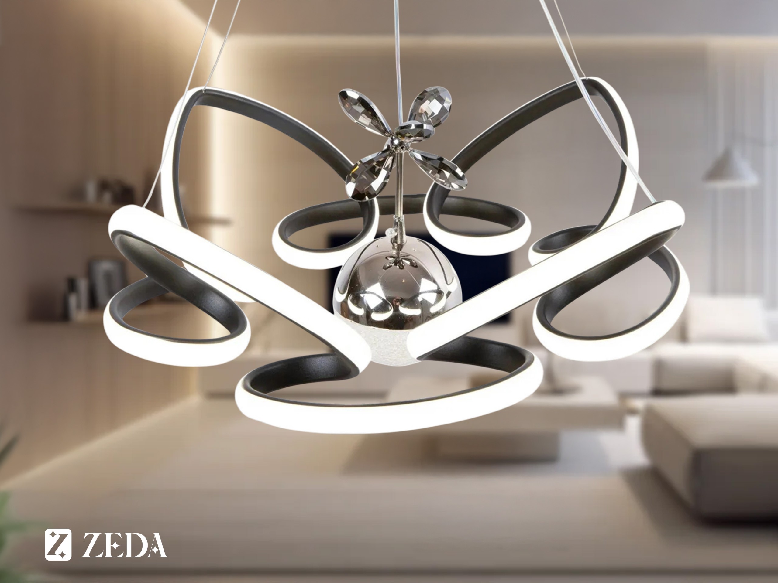 Hediyeli 5'li Işıltılı LED Avize Paketi