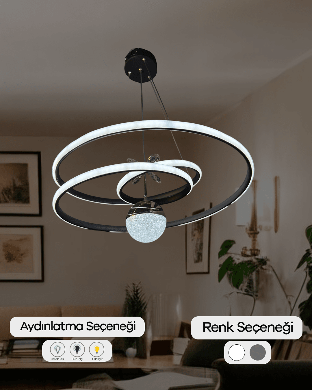  Büyük Kaos LED Lamba