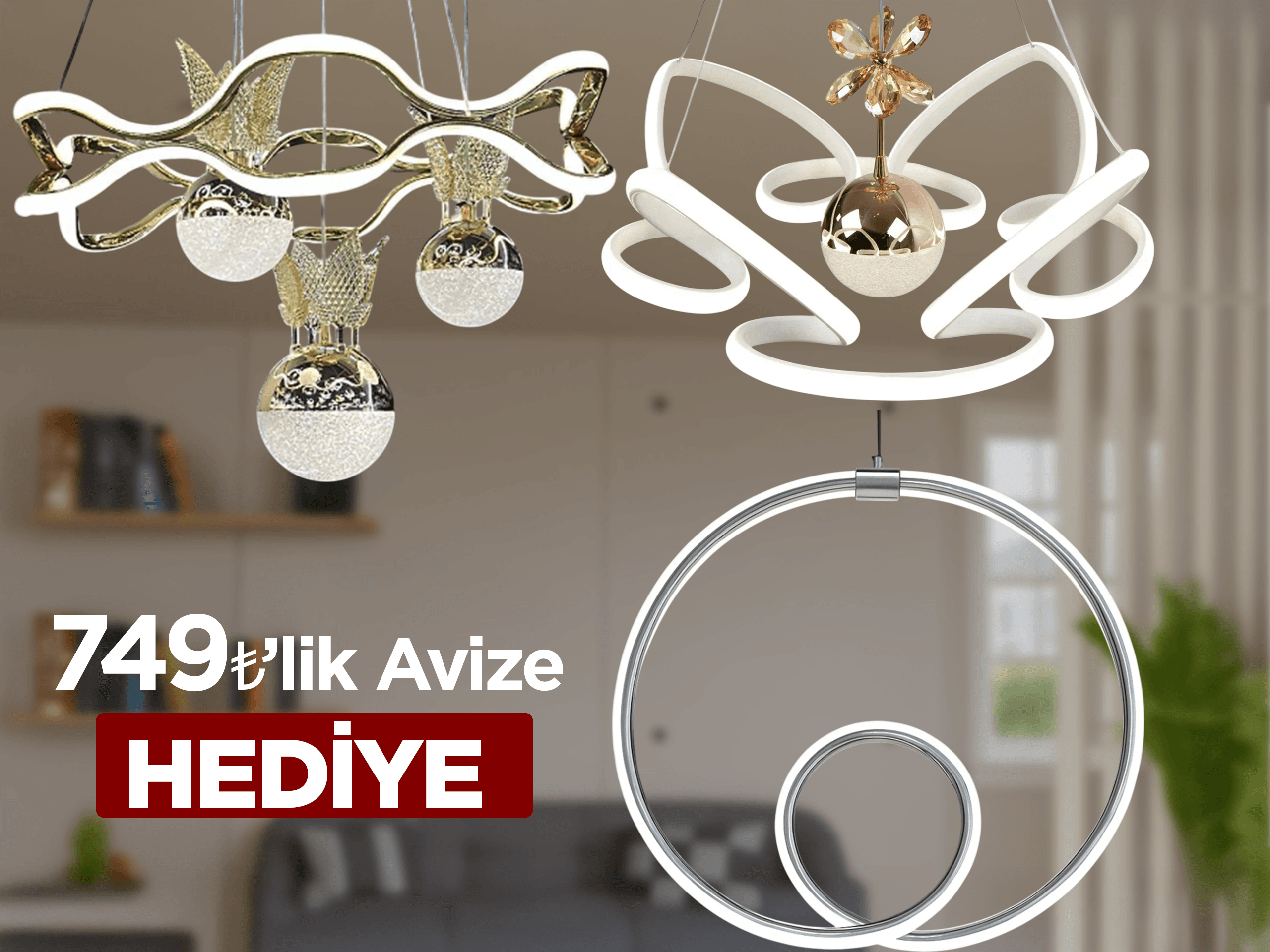 Hediye Avizeli 3'lü İç İçe Yıldız 
