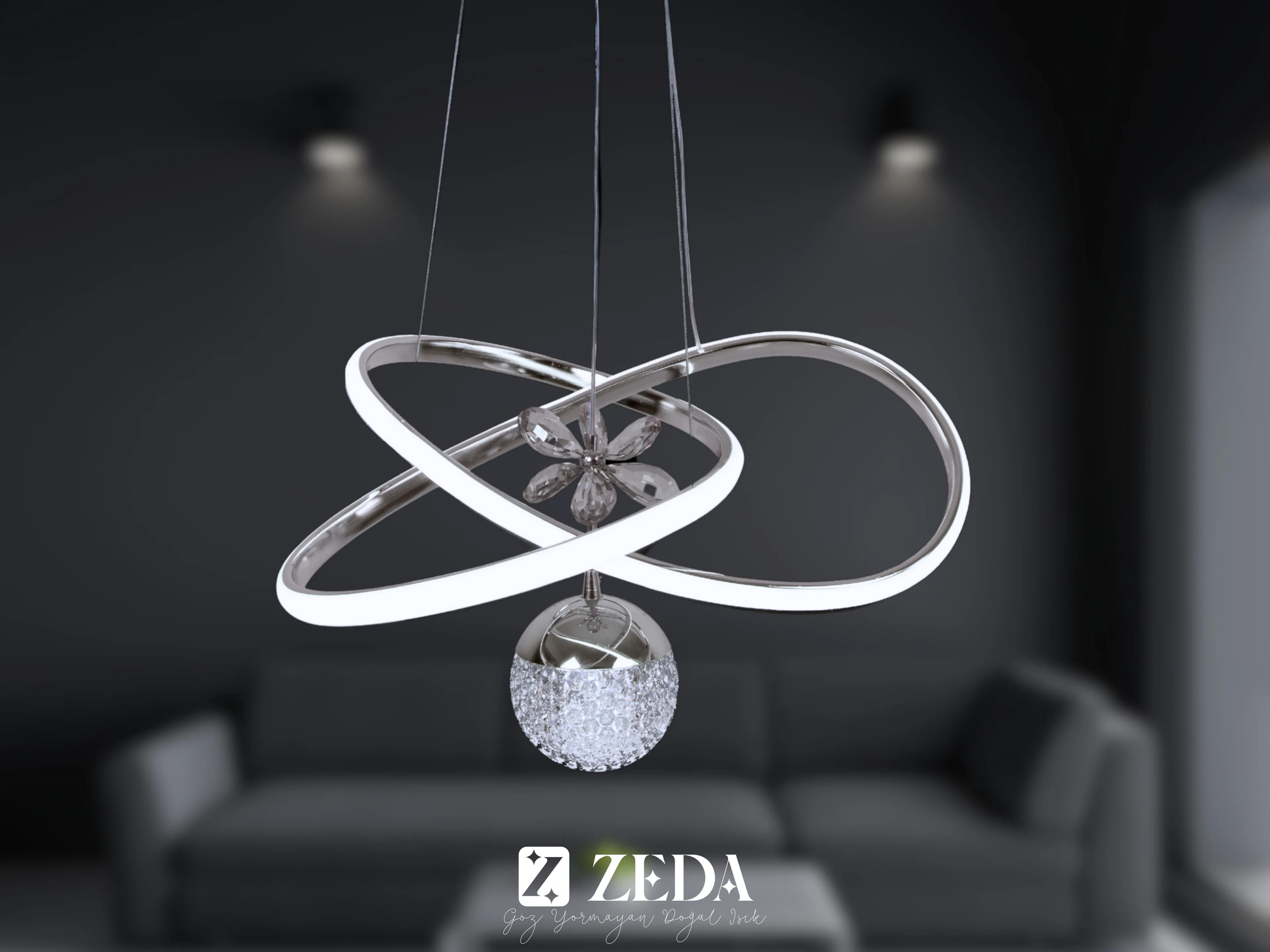 Orta KarÇiçeği Led Avize