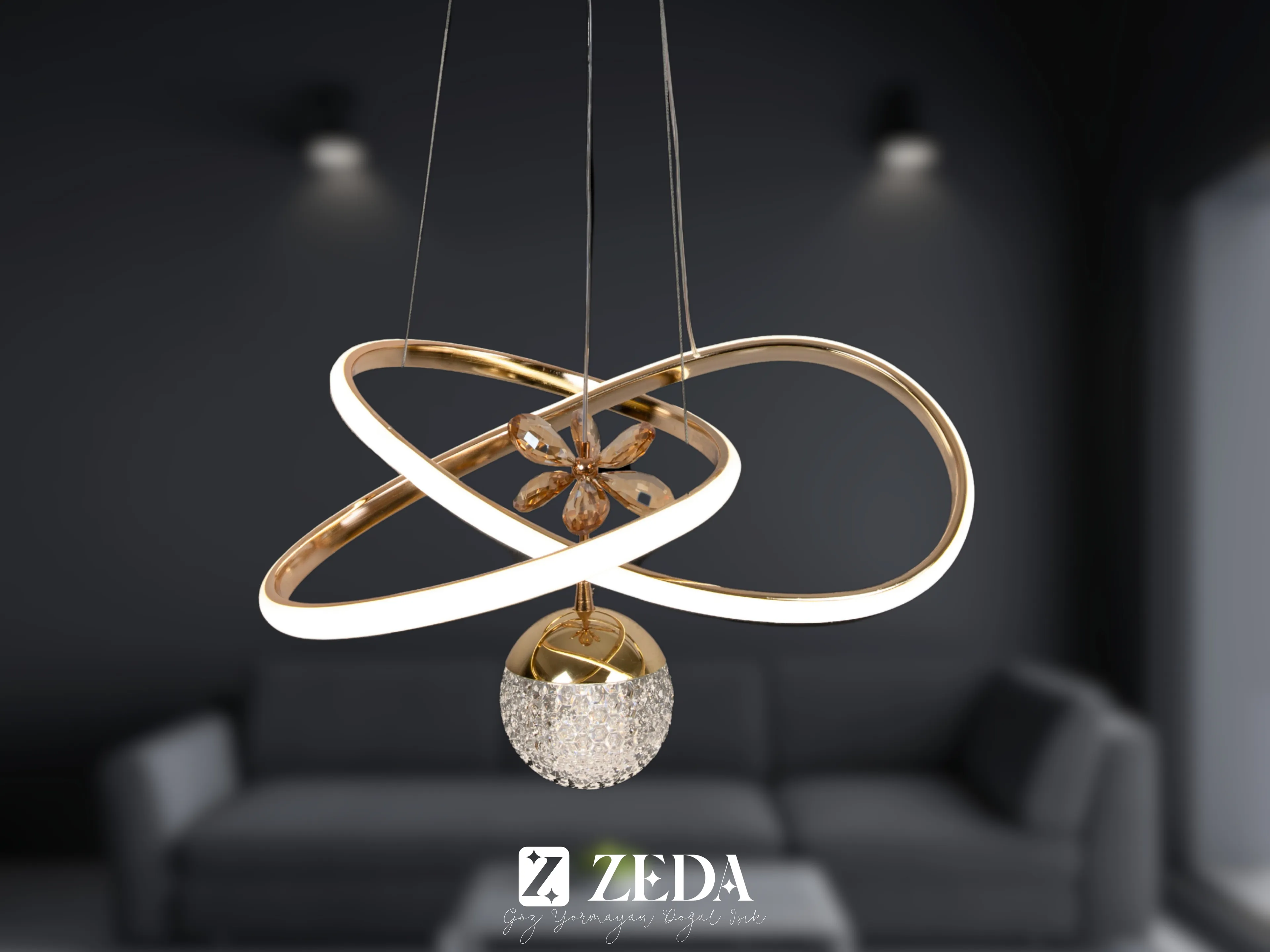 Orta KarÇiçeği Led Avize