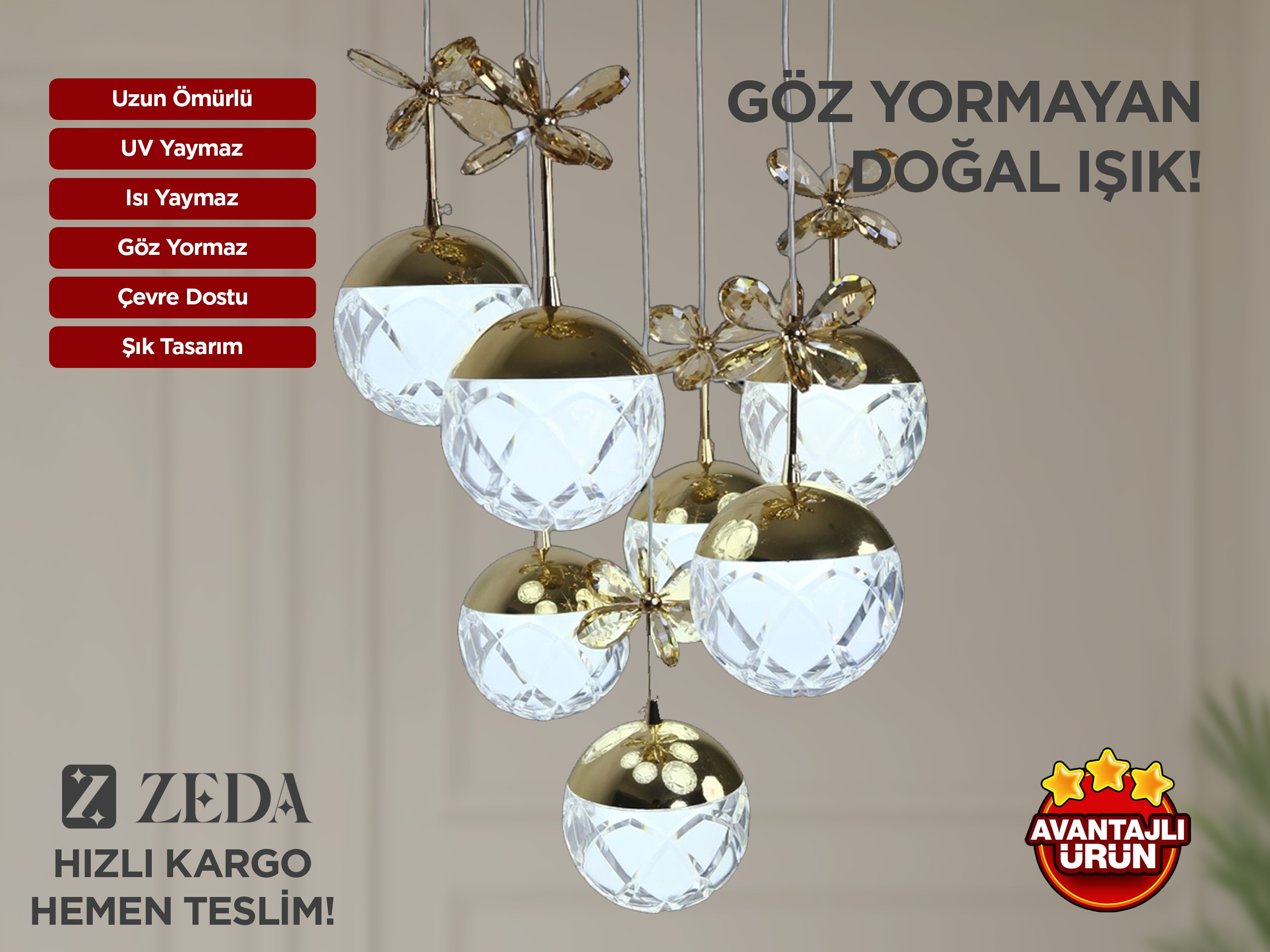 7li Çiçek Sarkıt