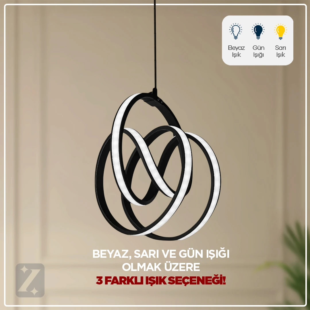 Zeda Teknoloji İkili İmza Led Avize | LED Avize - Aydınlatma