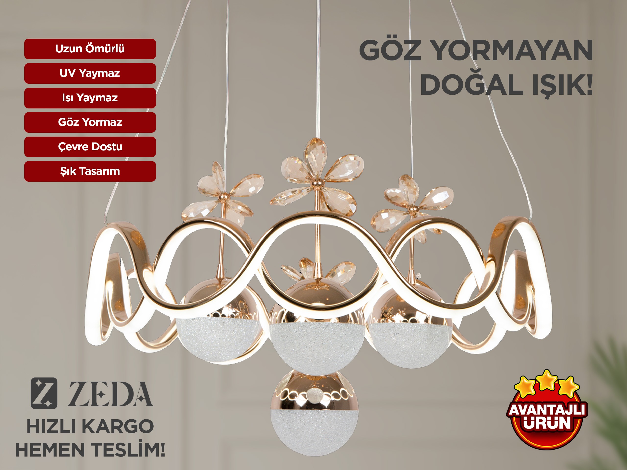Sonsuzluk 4 Top Led Lamba