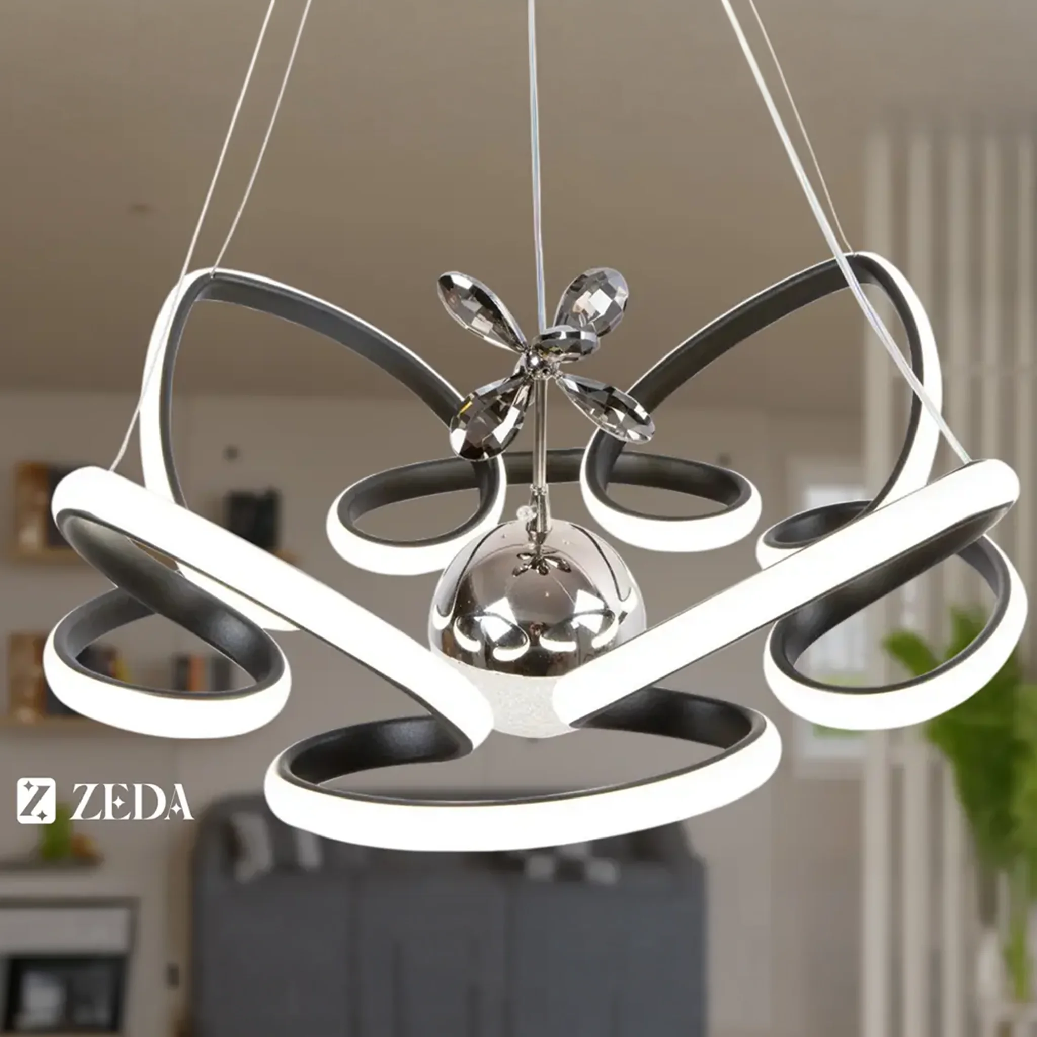 Zeda Teknoloji Lotus 4'lü Tek Top LED Avize | LED Aydınlatma