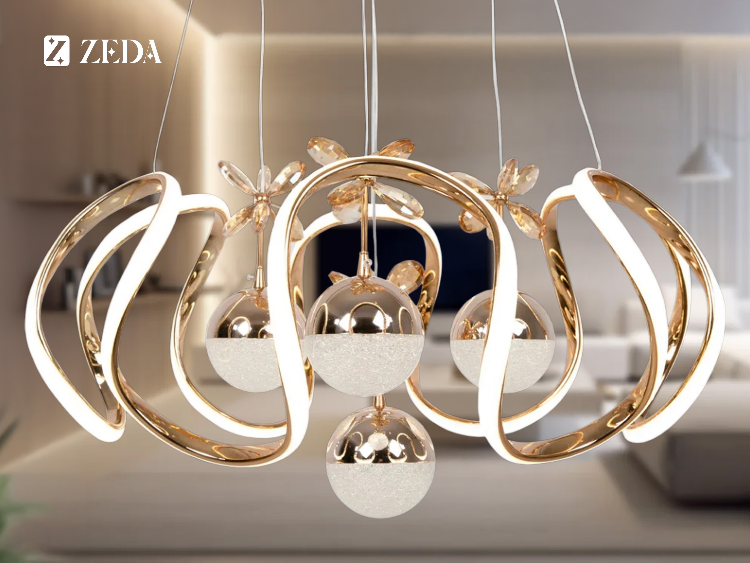 Helezon Max 4 Kol Led Lamba