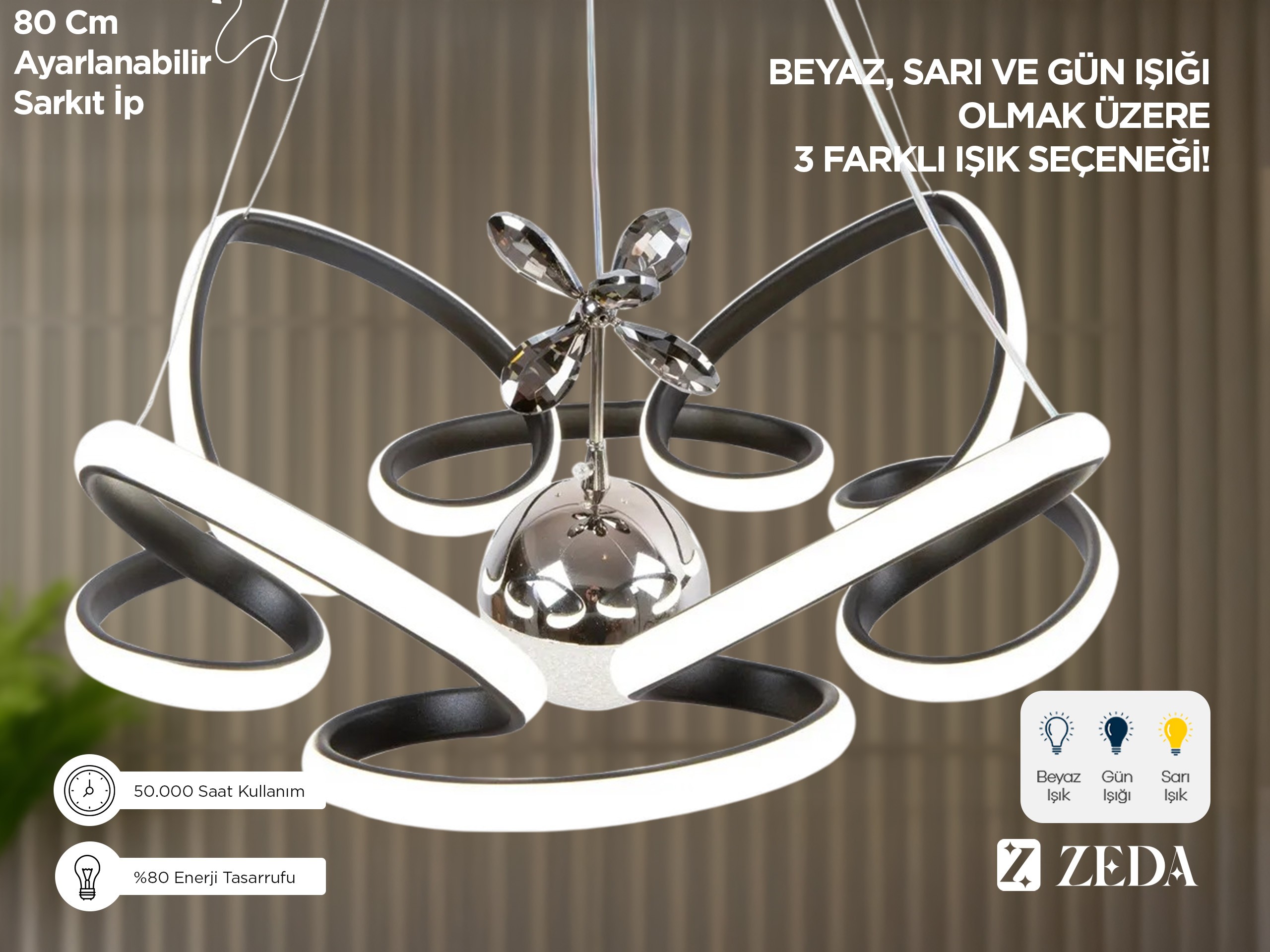 Lotus 4'lü Tek Top LED Lamba TRENDYOL