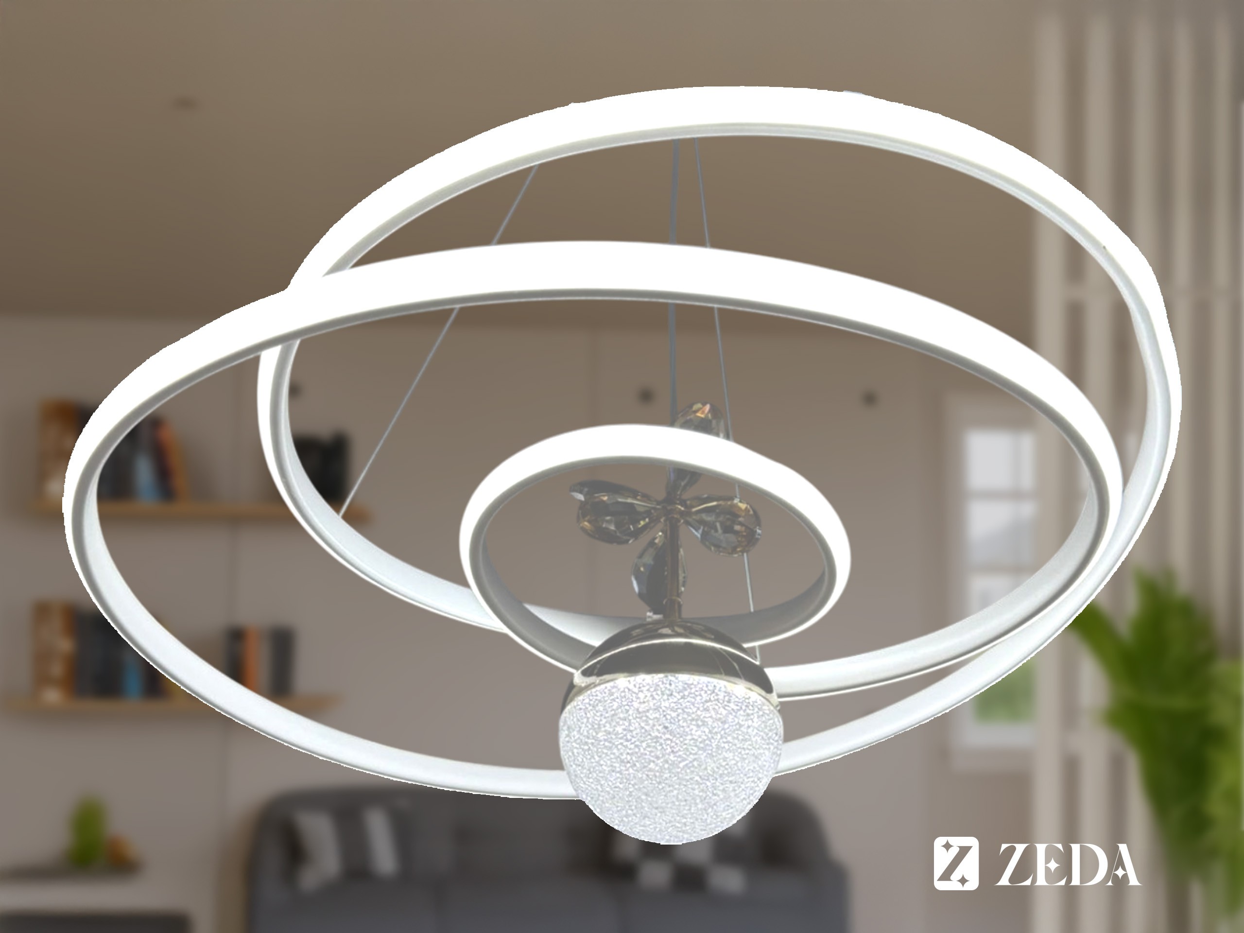  Büyük Kaos LED Lamba - Beyaz