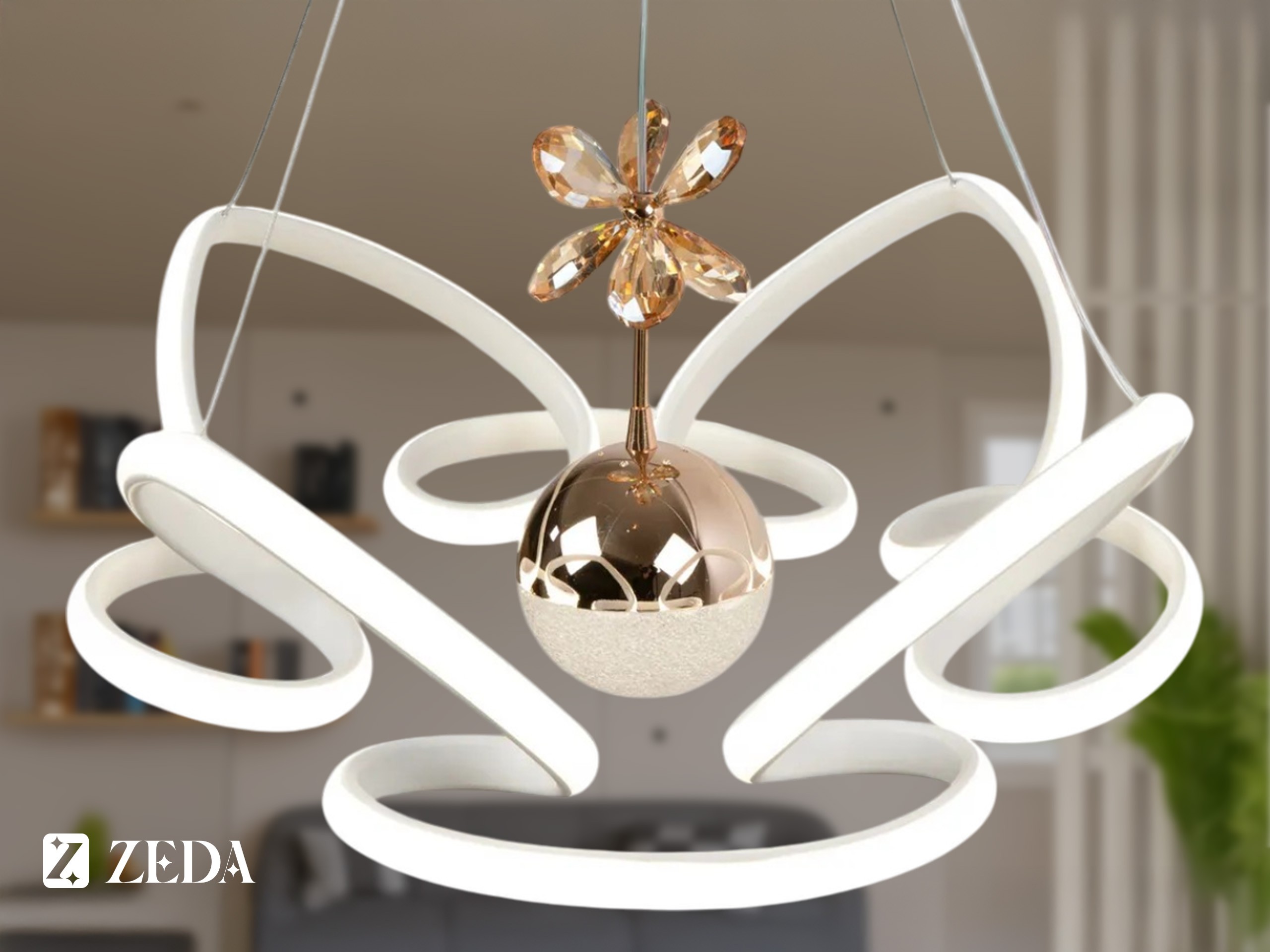 Lotus 4'lü Tek Top LED Lamba TRENDYOL - Beyaz