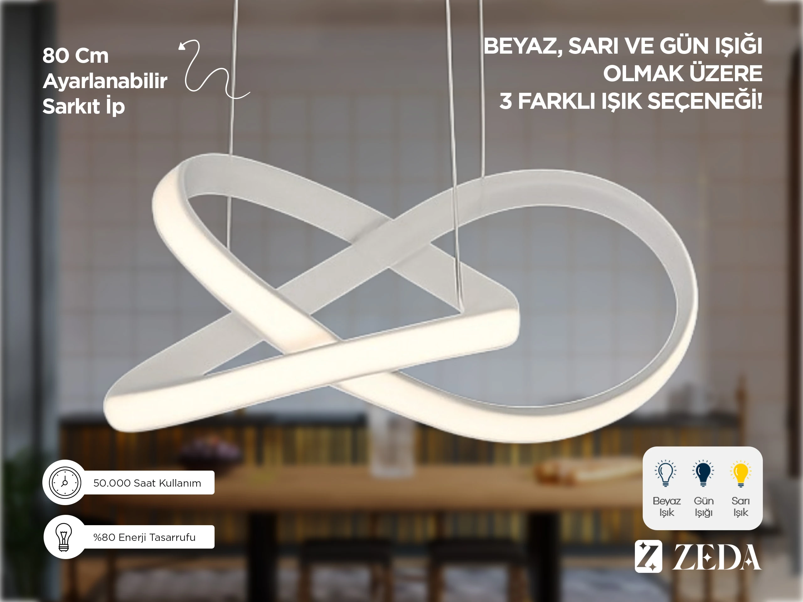 Light Kar Çiçeği LED Lamba