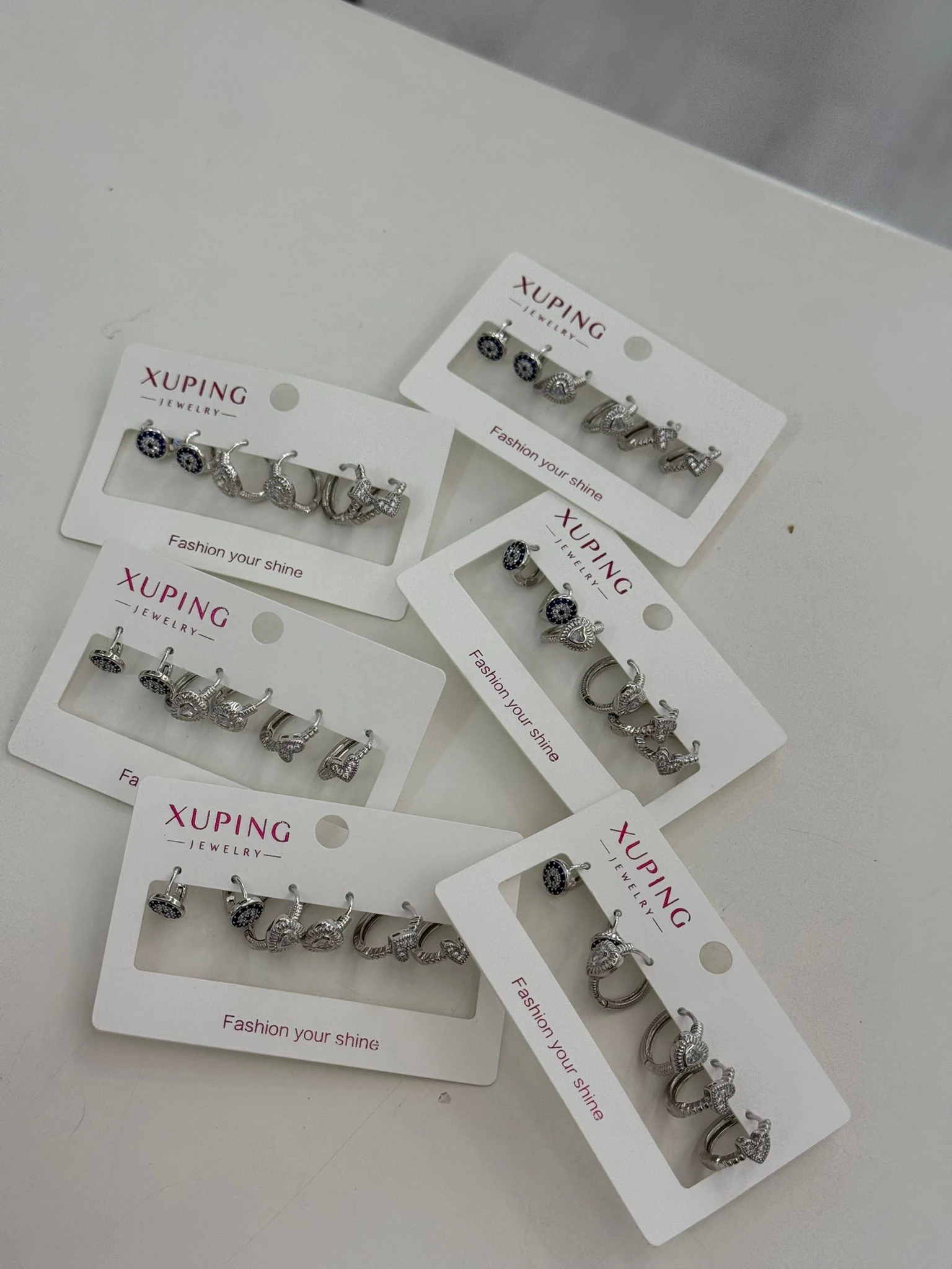 Nazarlı Çelik Küpe Seti 