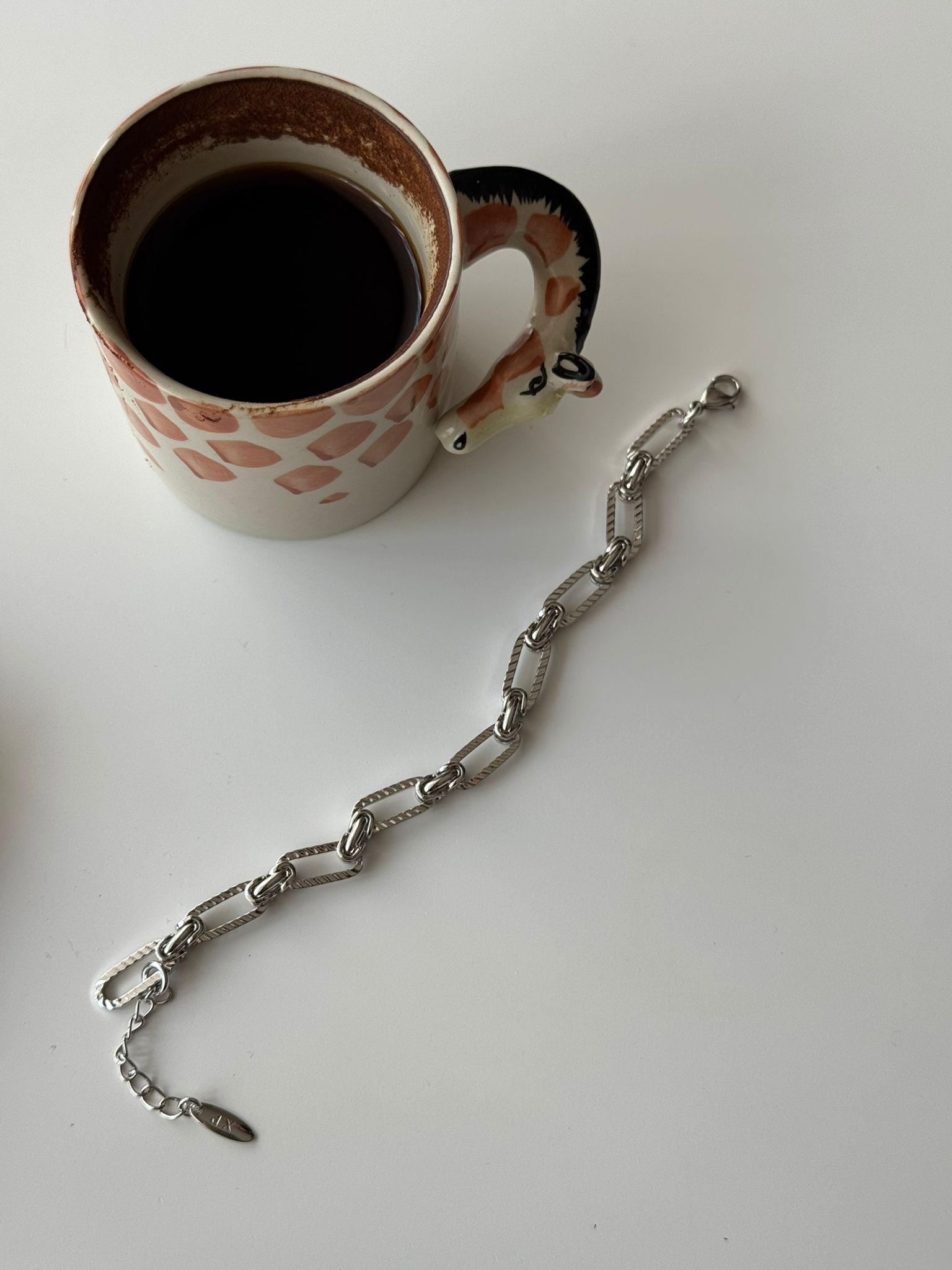 Zincir Geçmeli Çelik Bileklik