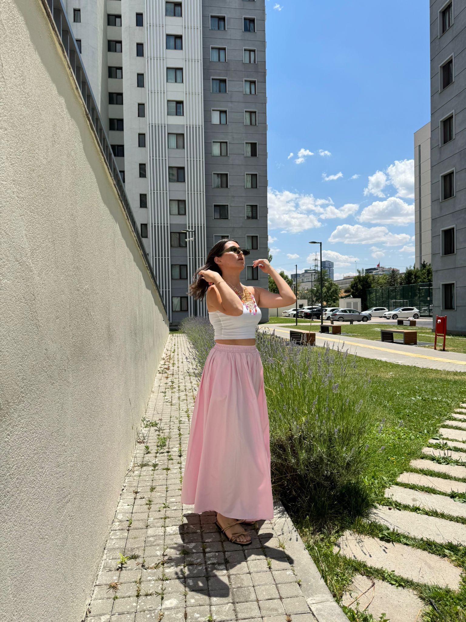 Cepli Poplin Etek