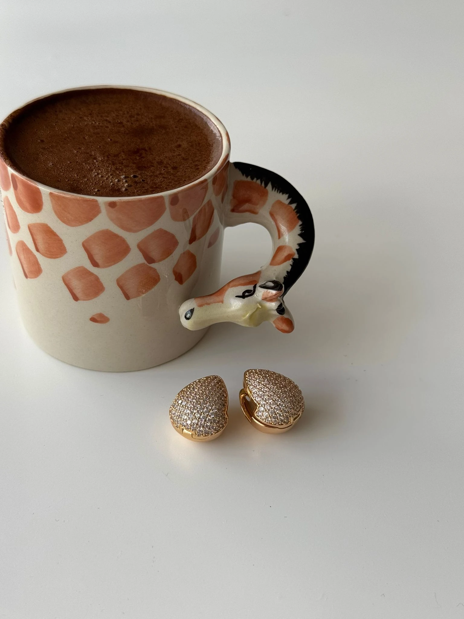 Üç Boyutlu Çelik Damla Küpe