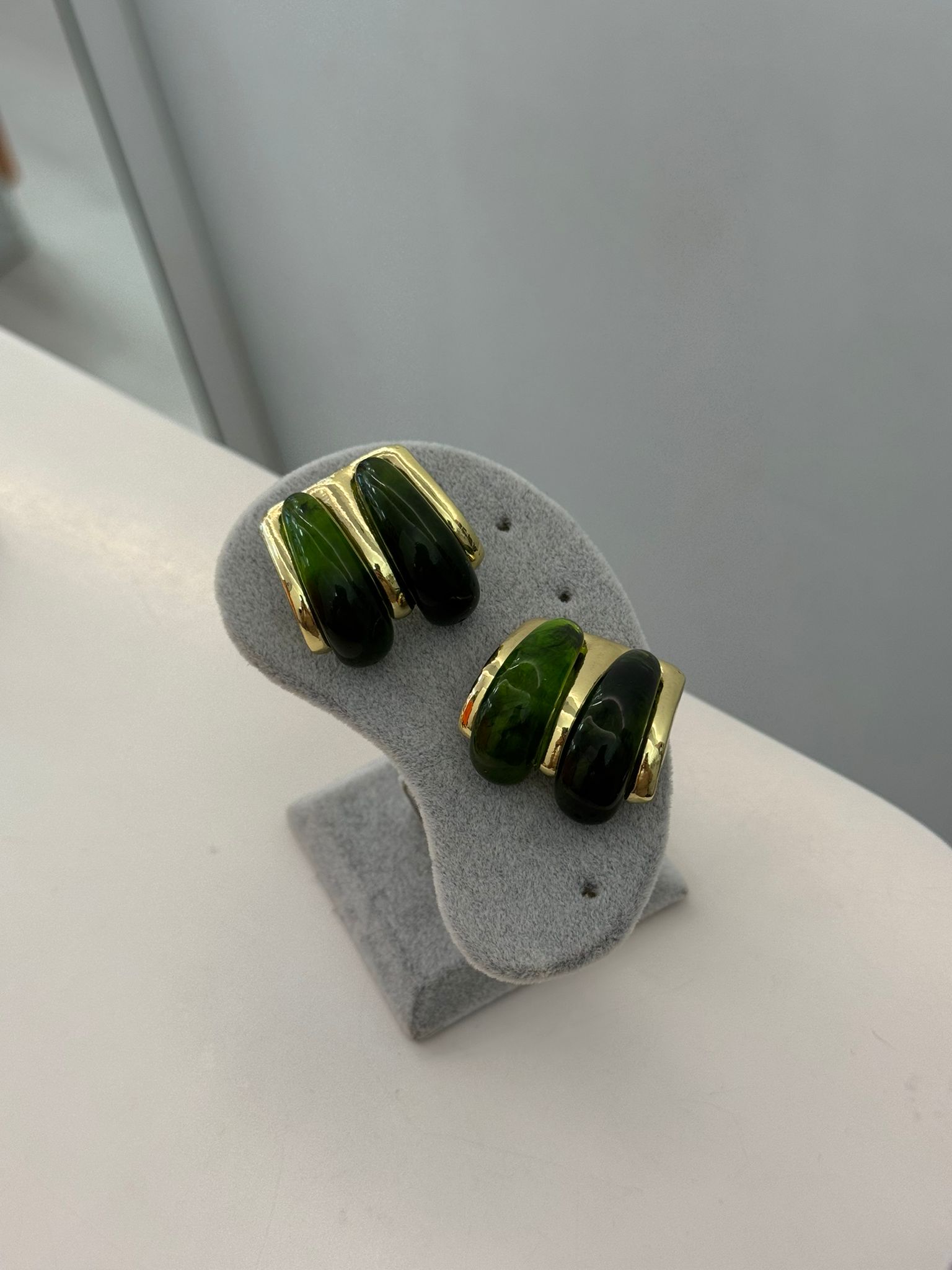 Yeşil Marka Reçine Küpe