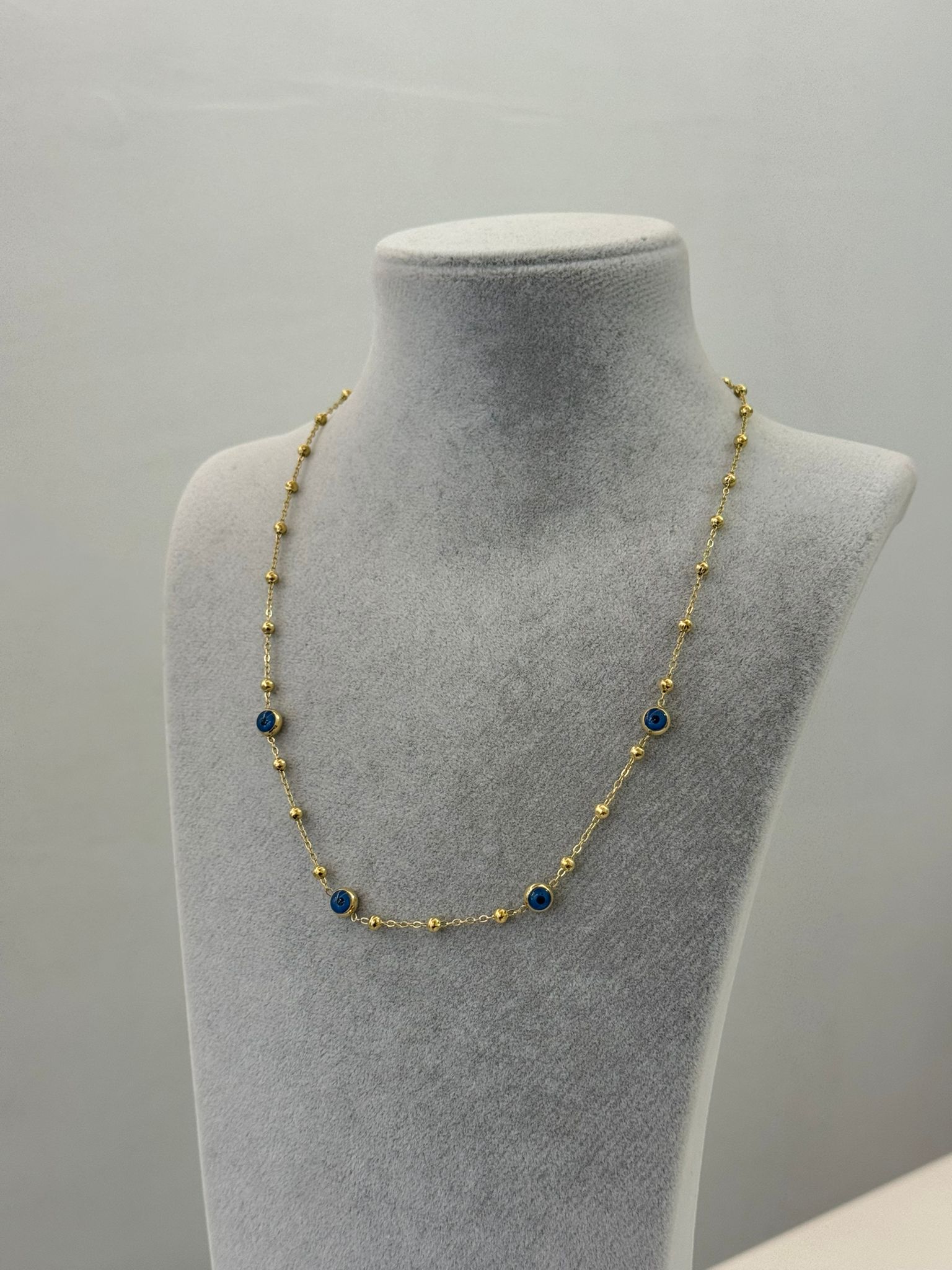 Nazarlı Çelik Top Kolye