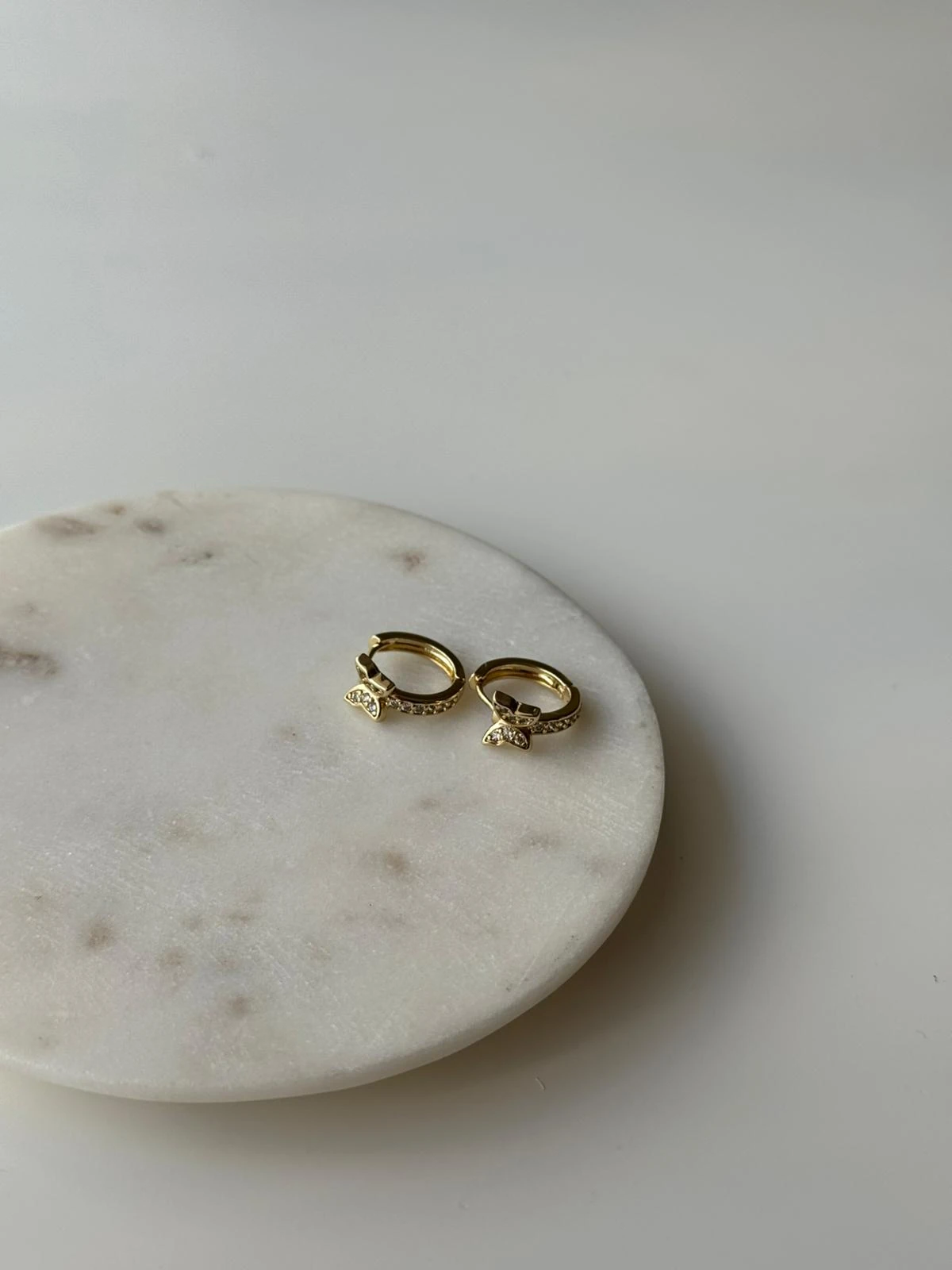 Kelebekli Çeik Halka Küpe