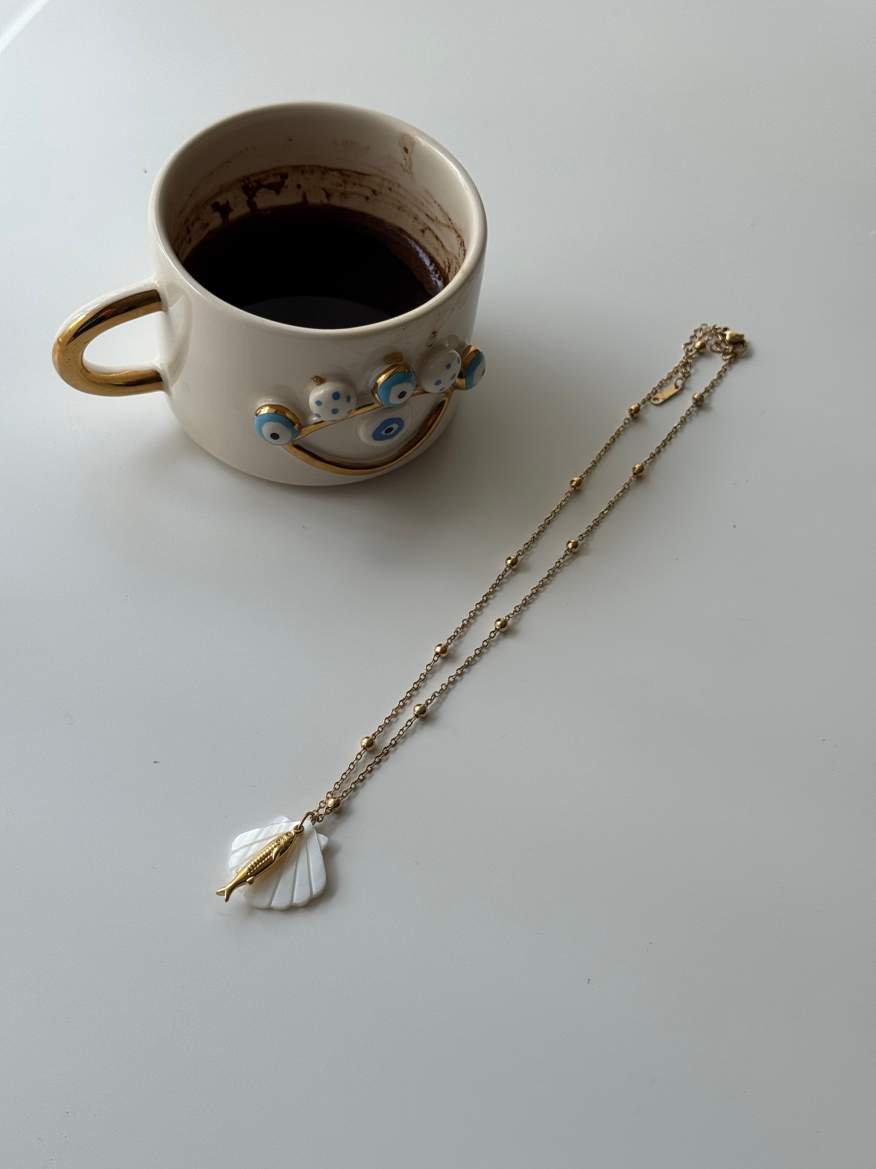 Midyeli Balık Kolye