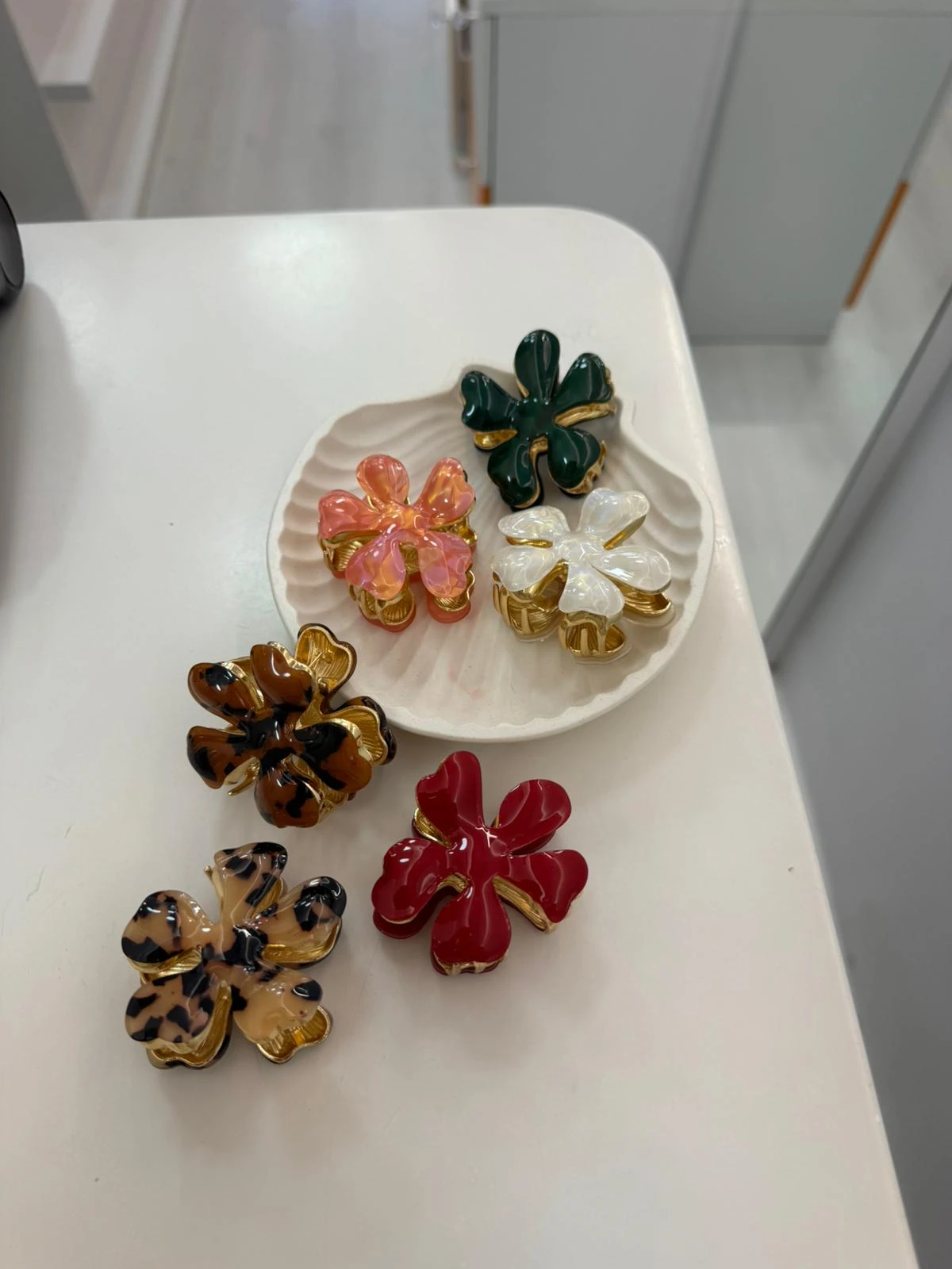 Çiçekli Metal Toka