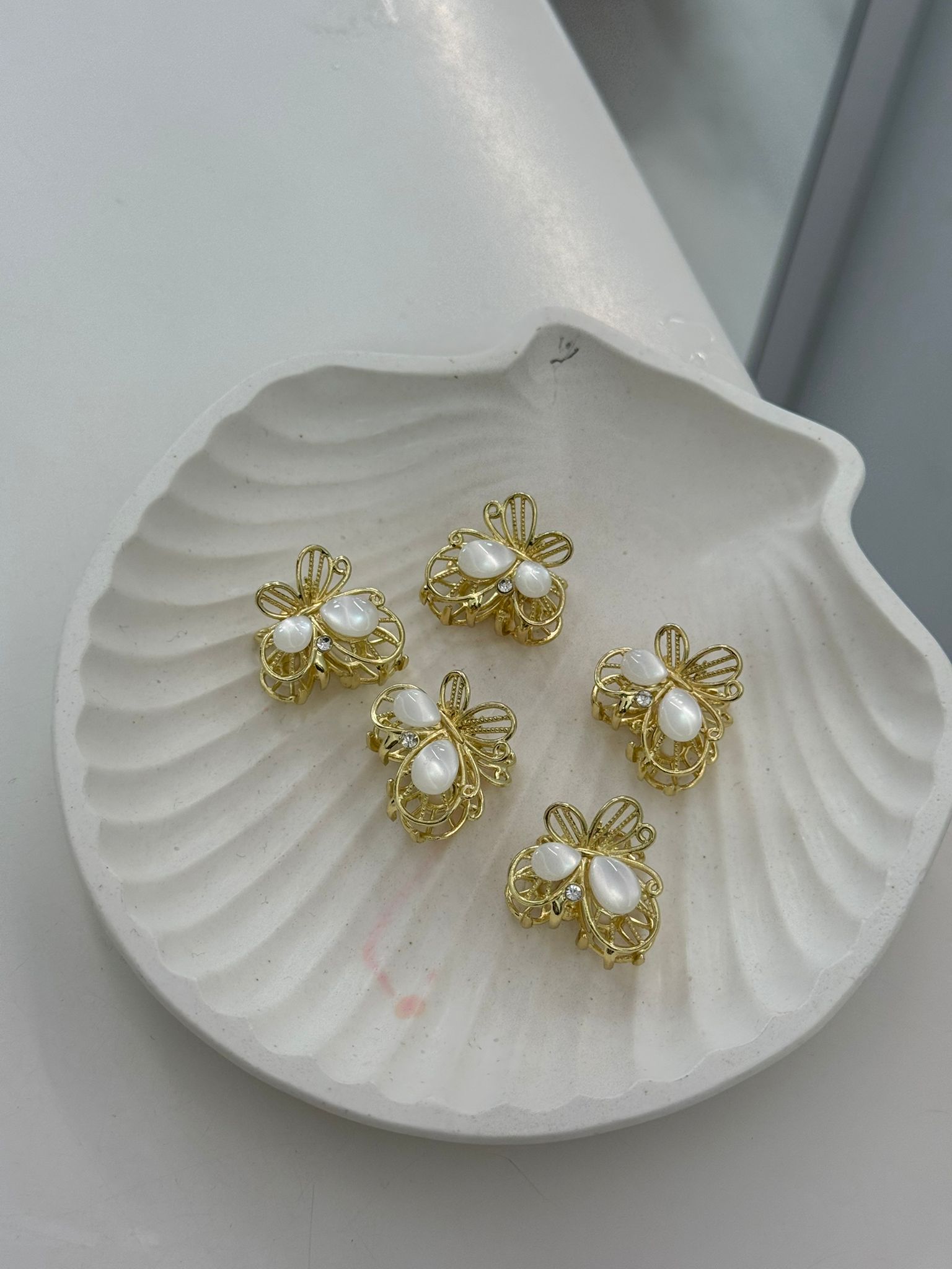 Sedef Kelebekli Kıskaç Toka