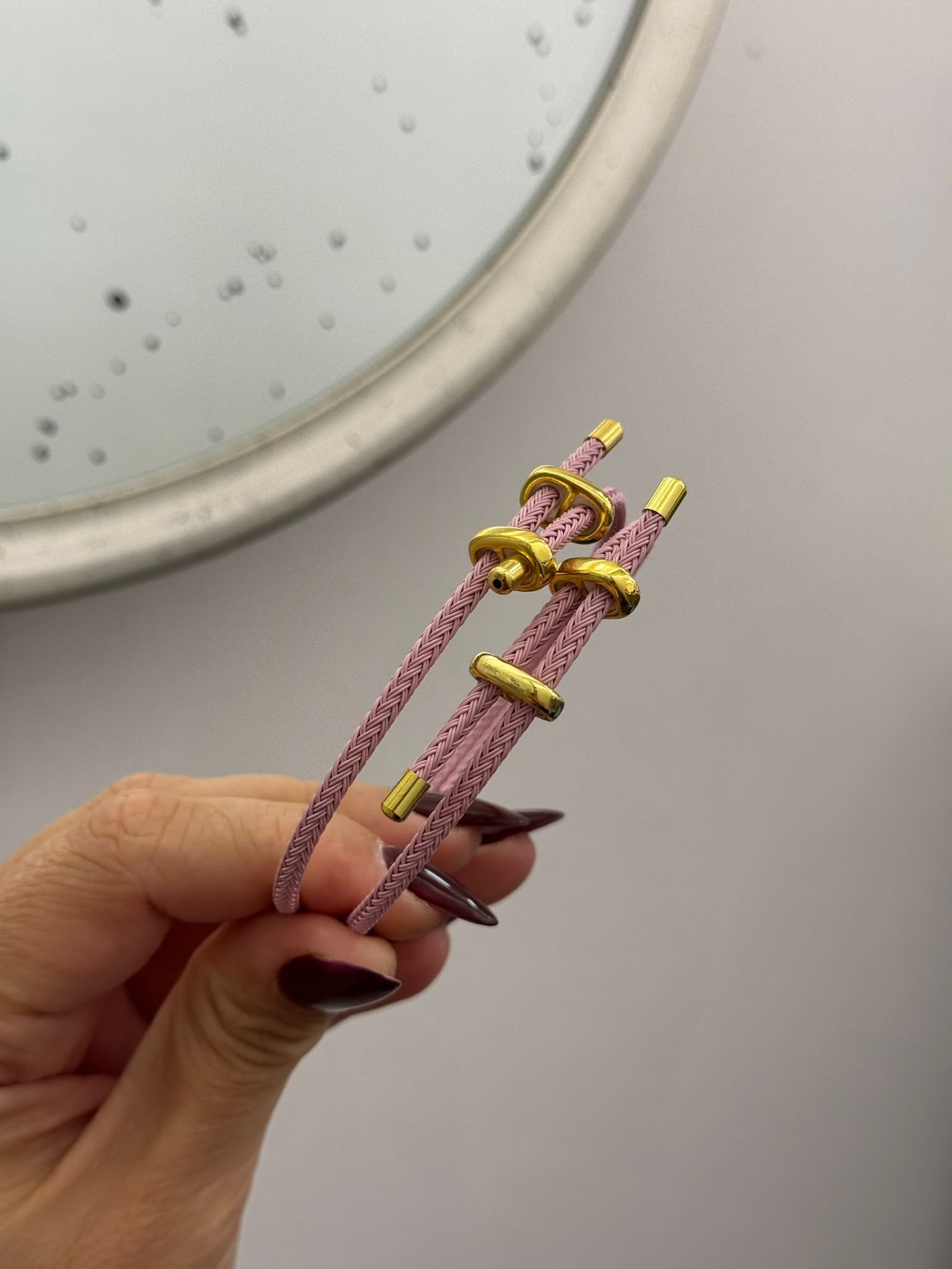 Pembe İp Bileklik