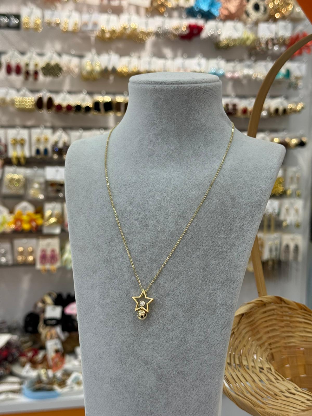 Çelik Yıldız Kolye