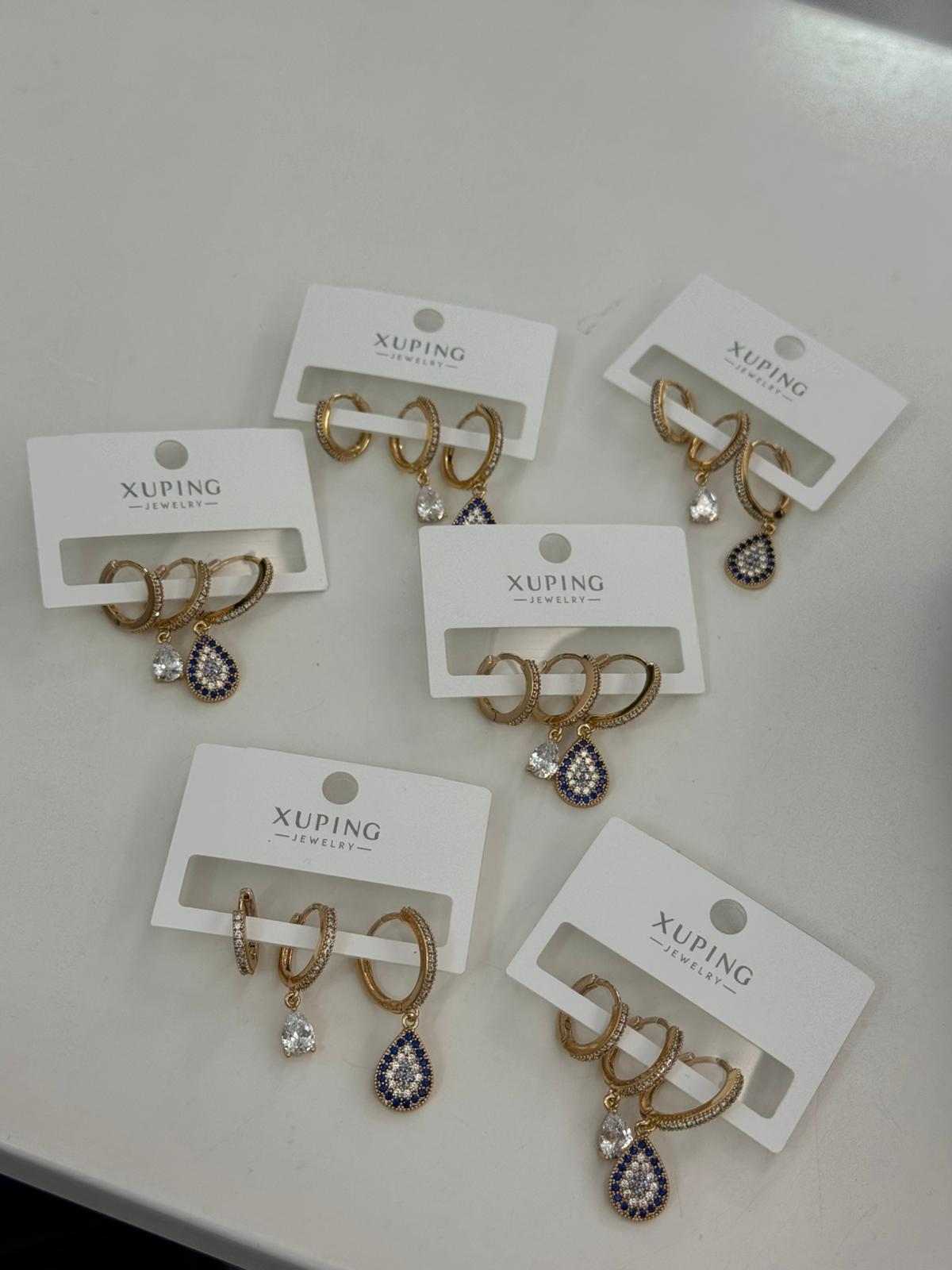 Nazarlı Çelik Küpe Seti 