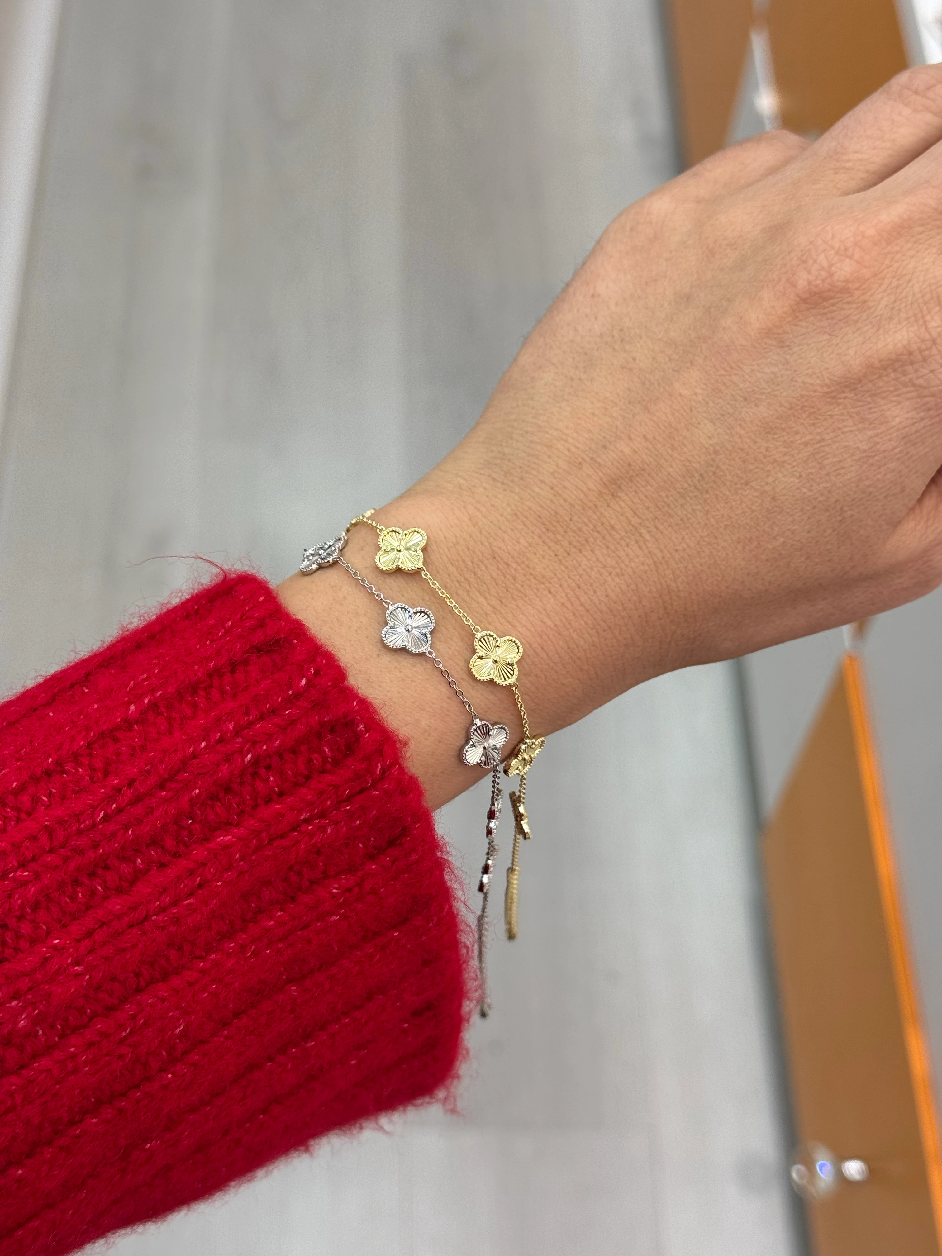 Çelik Yonca Bileklik