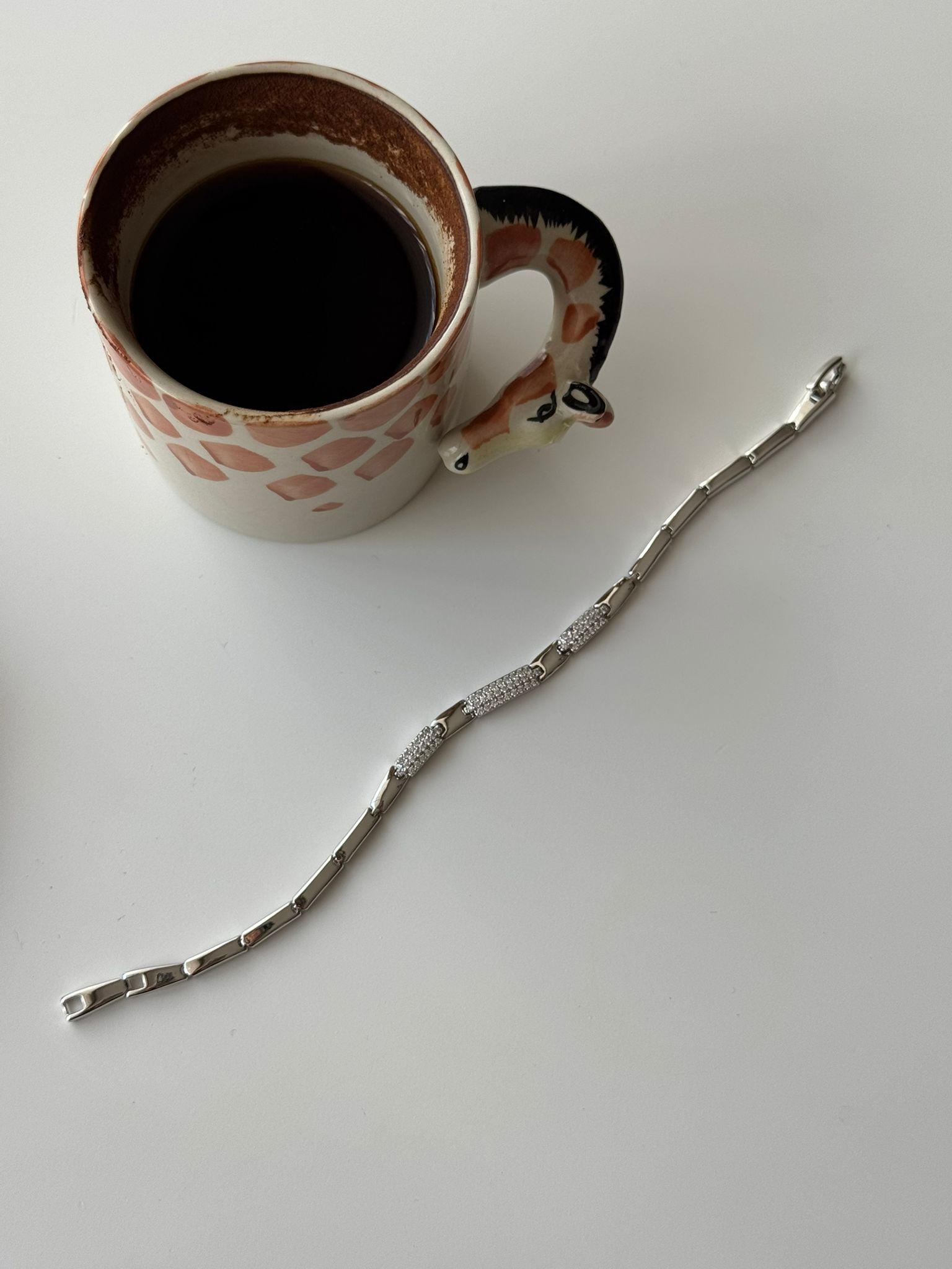 Taş Detaylı Çelik Bileklik