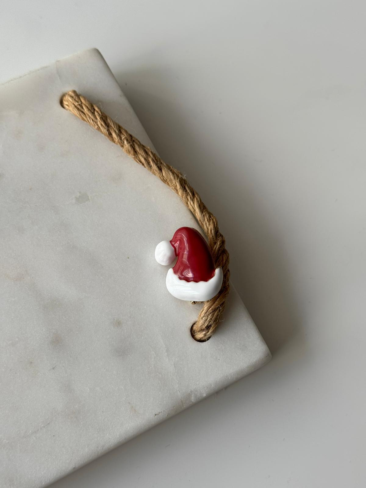 Noel Şapkalı Broş 