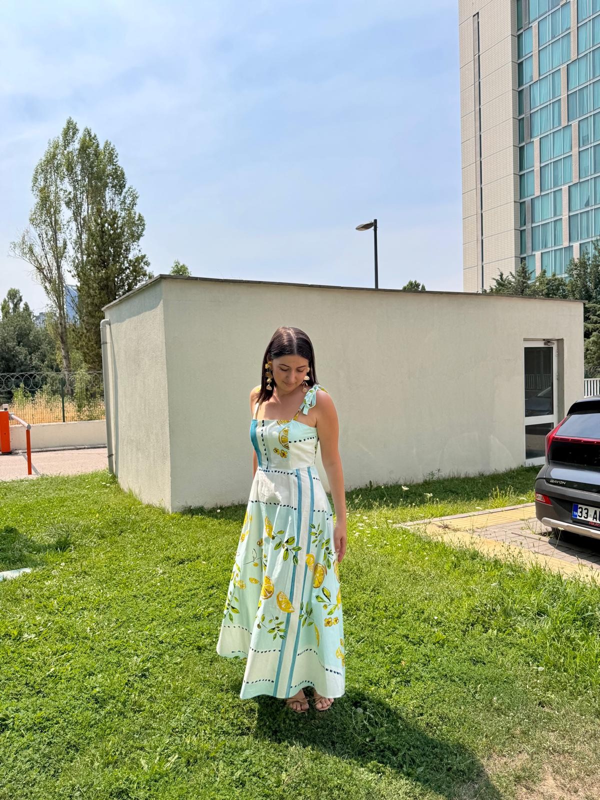 Limonlu Elbise