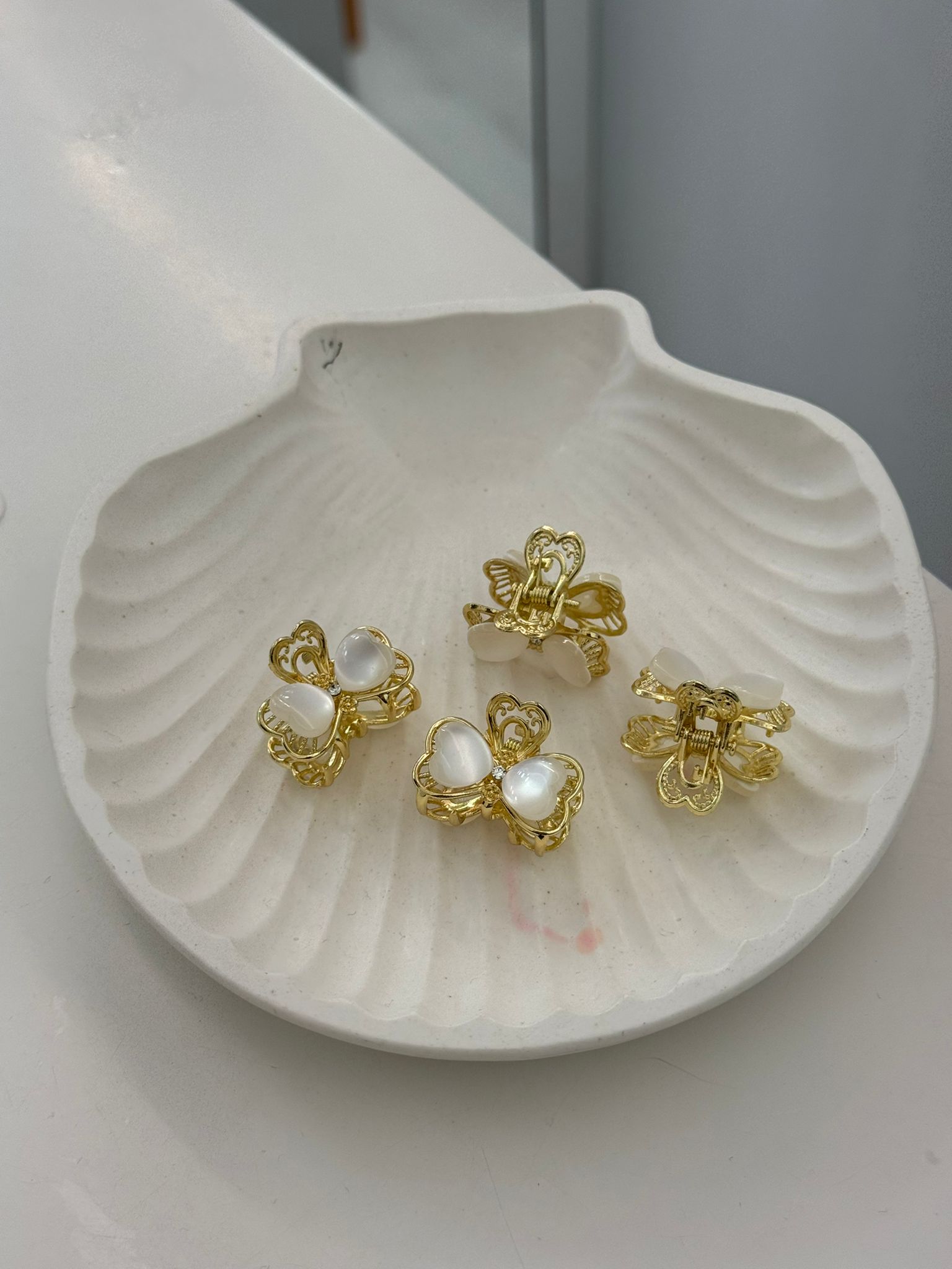 Sedefli Kalpli Kıskaç Toka