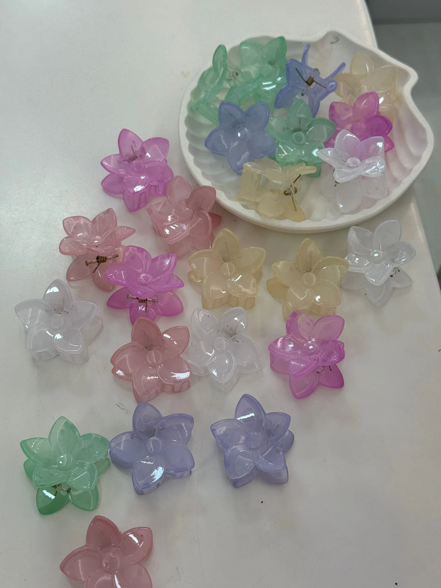 Şeffaf Çiçek Toka