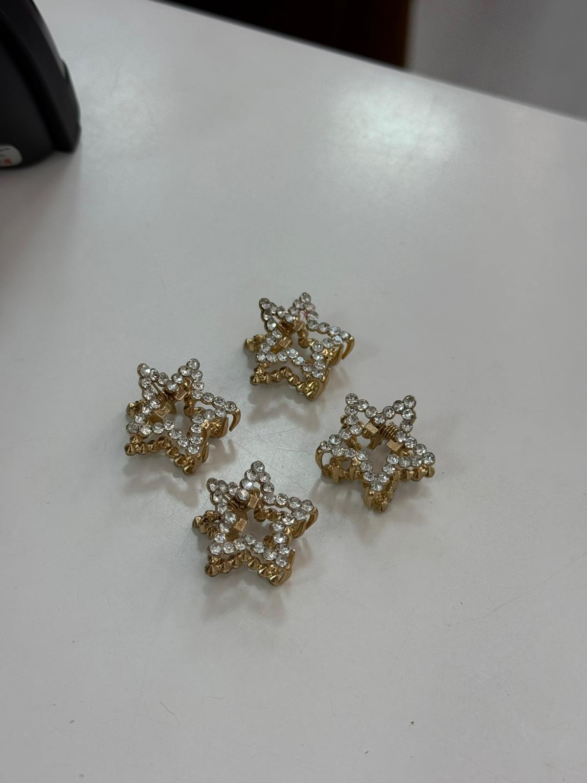 Taşlı Yıldızlı Kıskaç toka