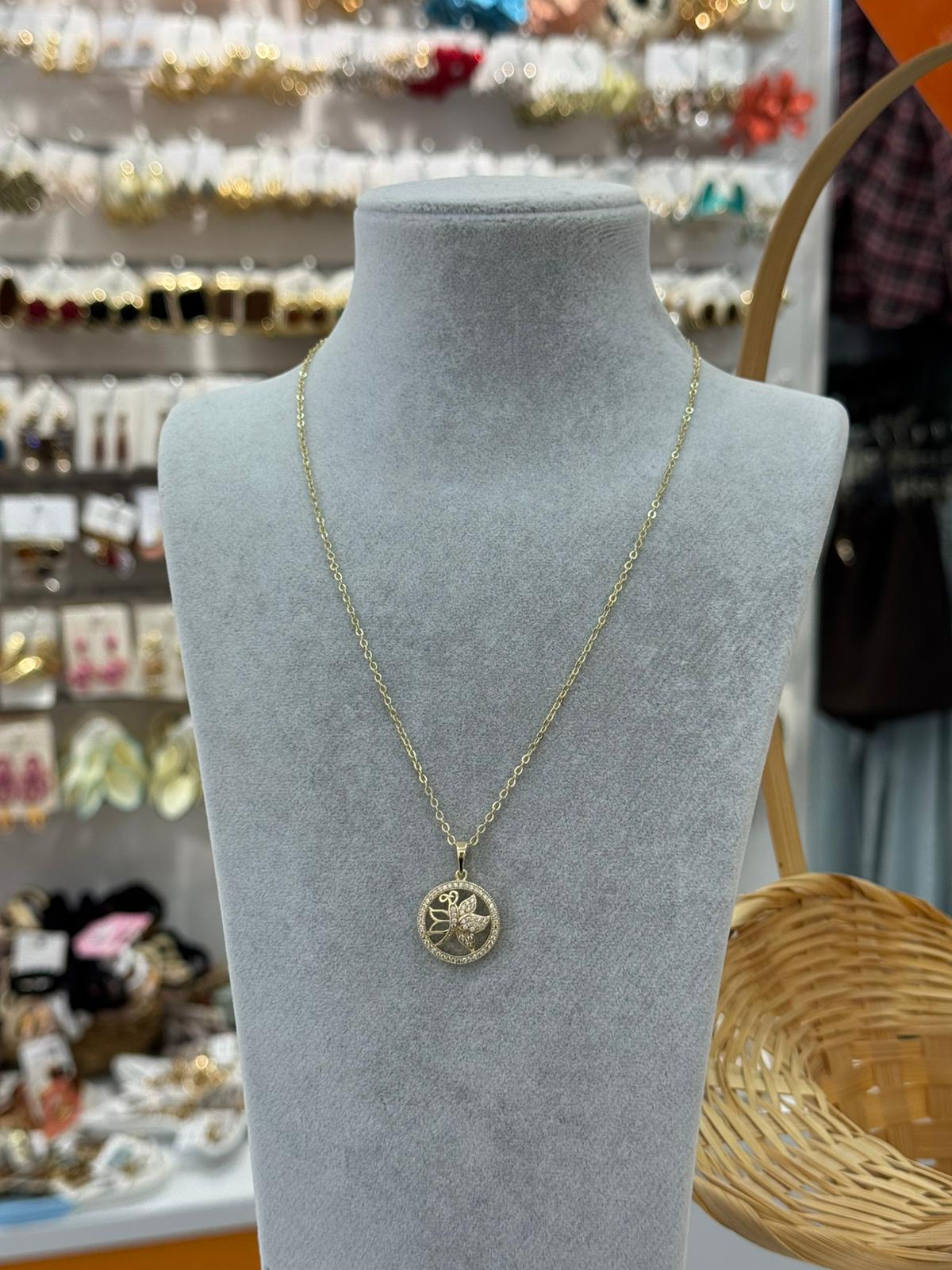 Çelik Kelebek Kolye