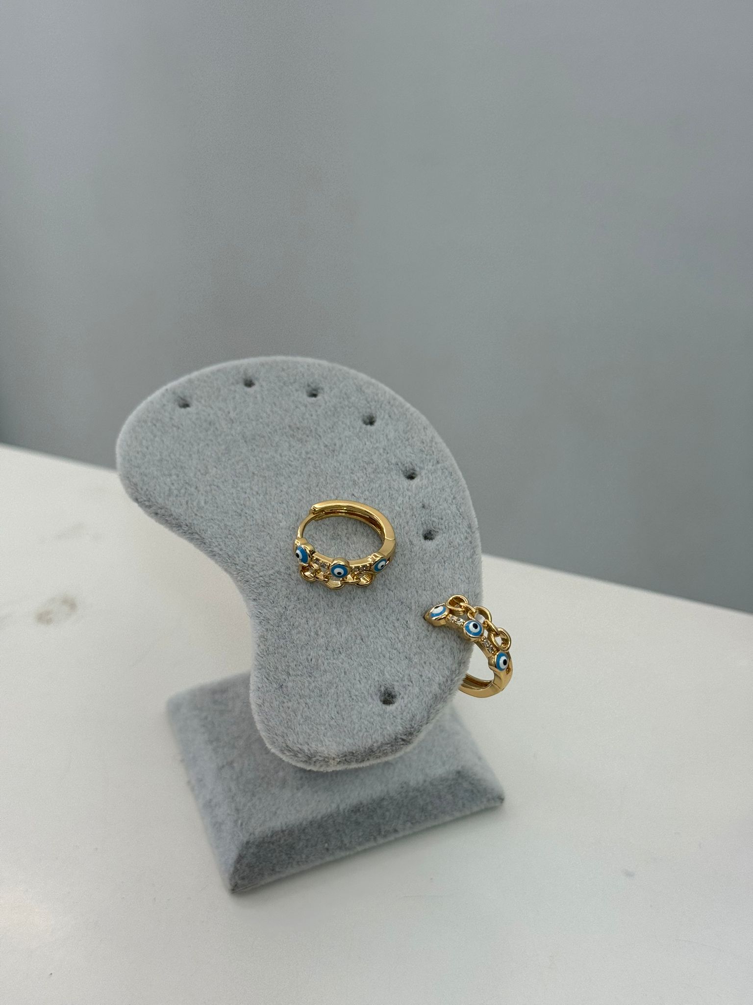 Nazarlı Halka Küpe