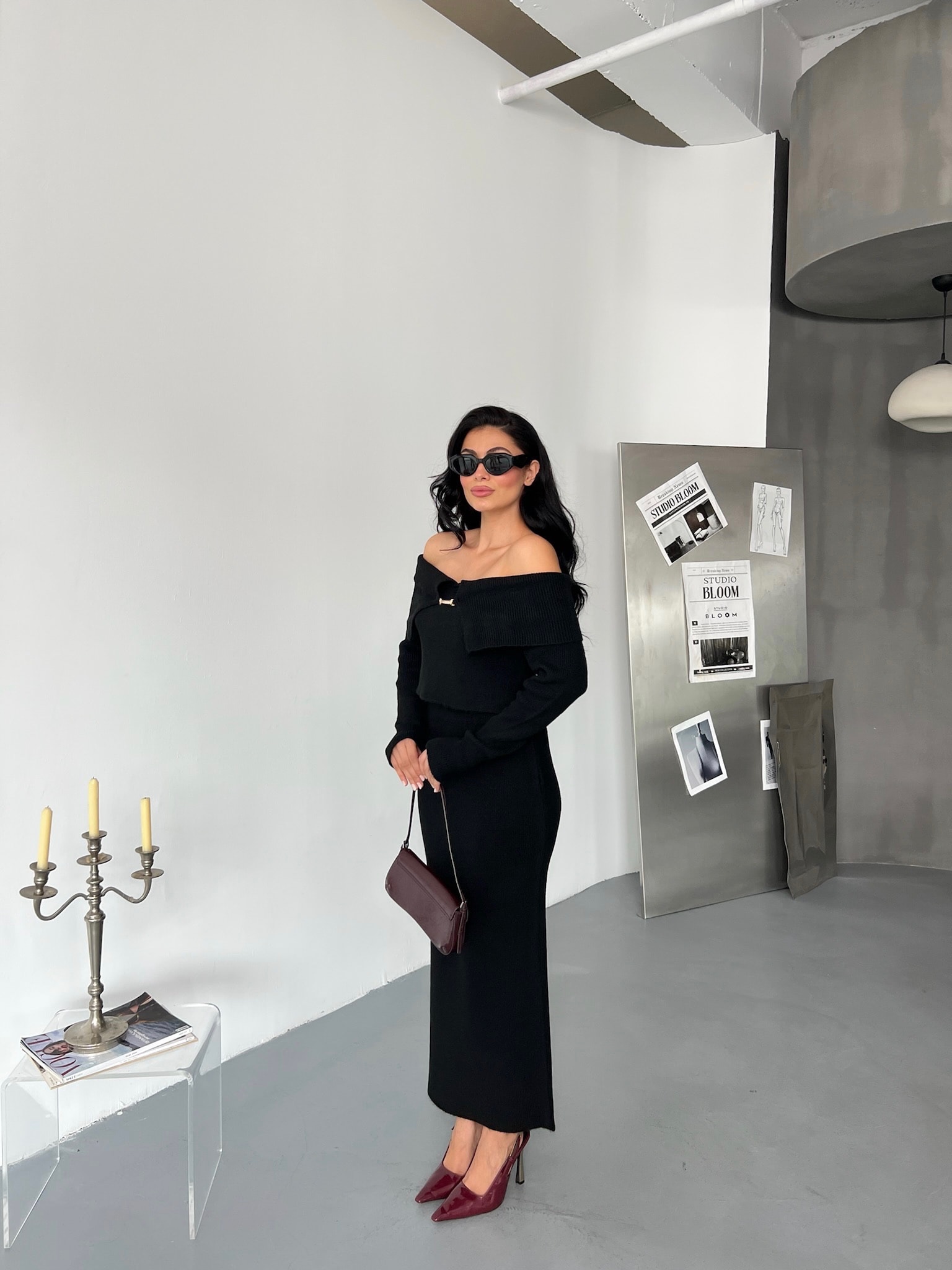 MADONNA YAKA ETEKLİ TRİKO TAKIM