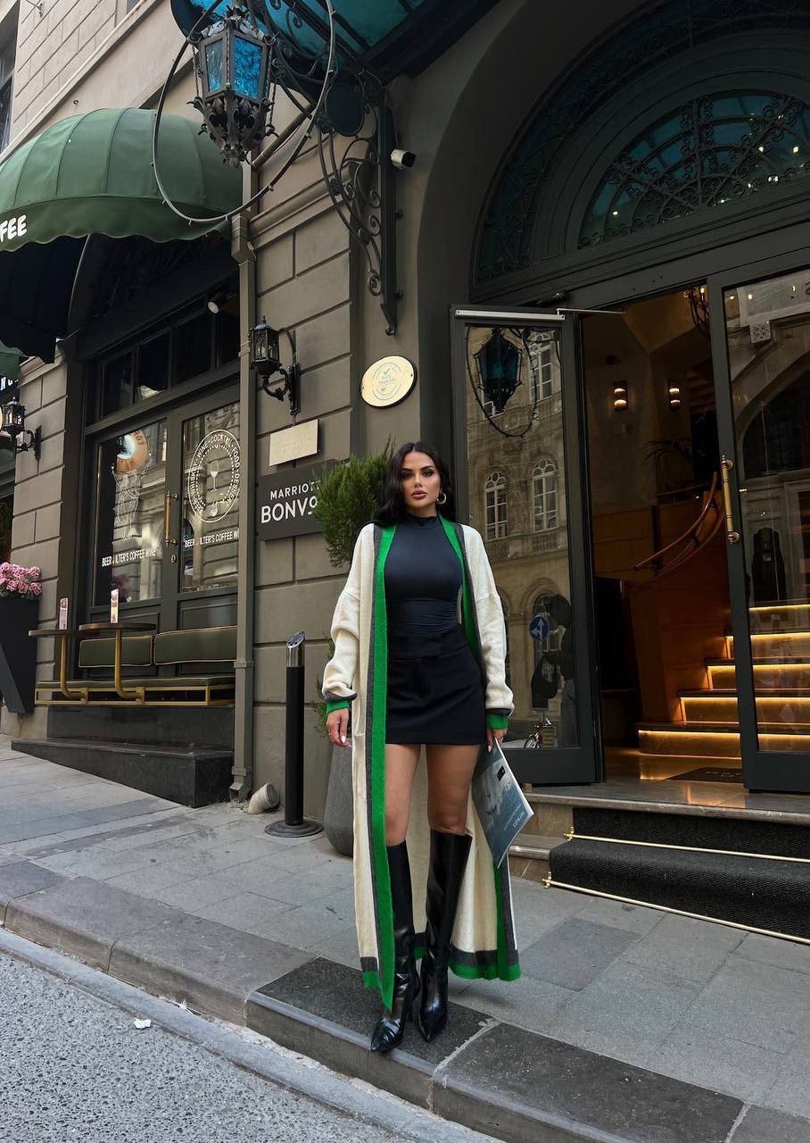 سترة طويلة متماسكة
