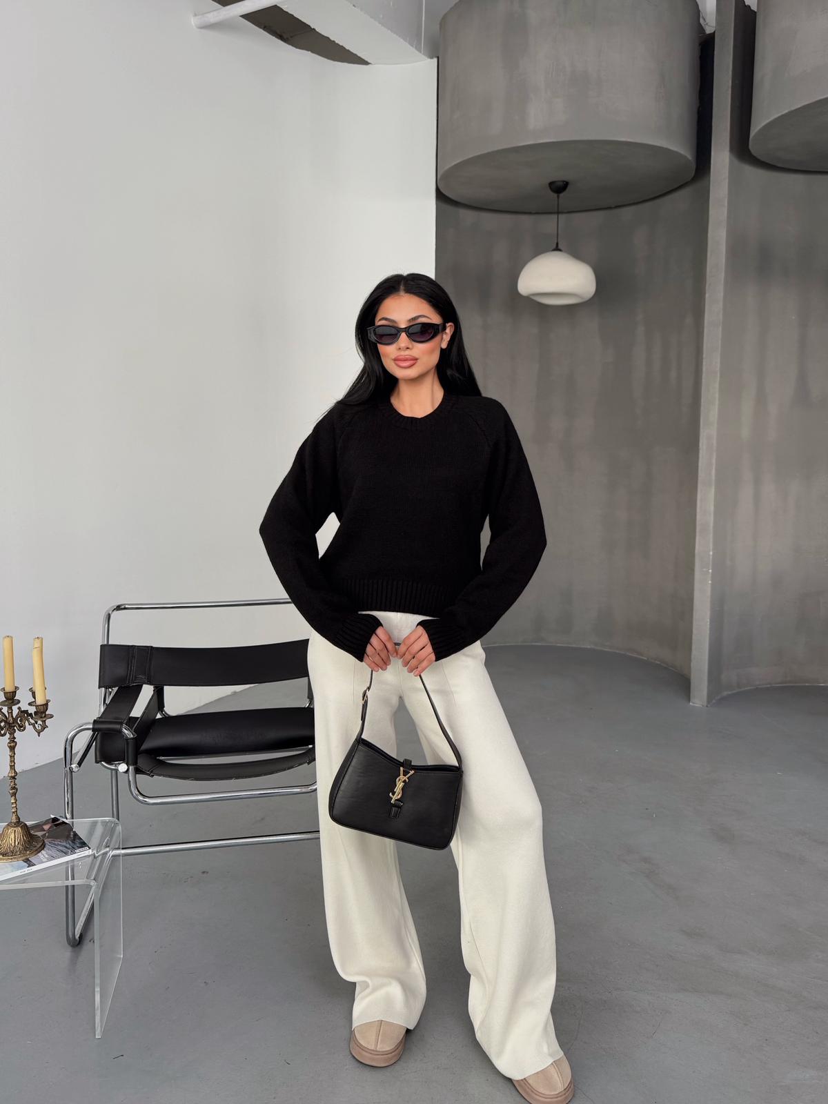 CREW NECK LONG SLEEVE KNITWEAR SWEATER