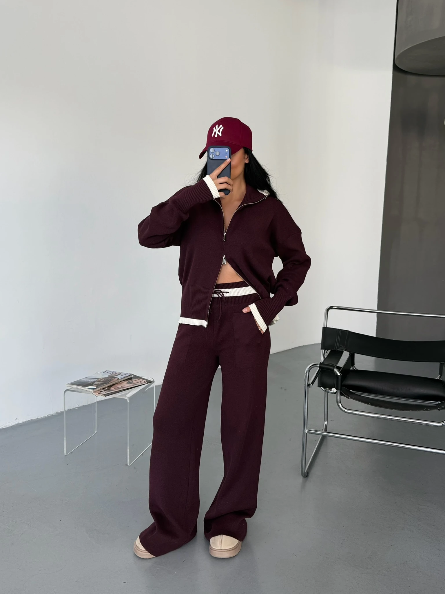 ÇİZGİLİ FERMUARLI TAKIM