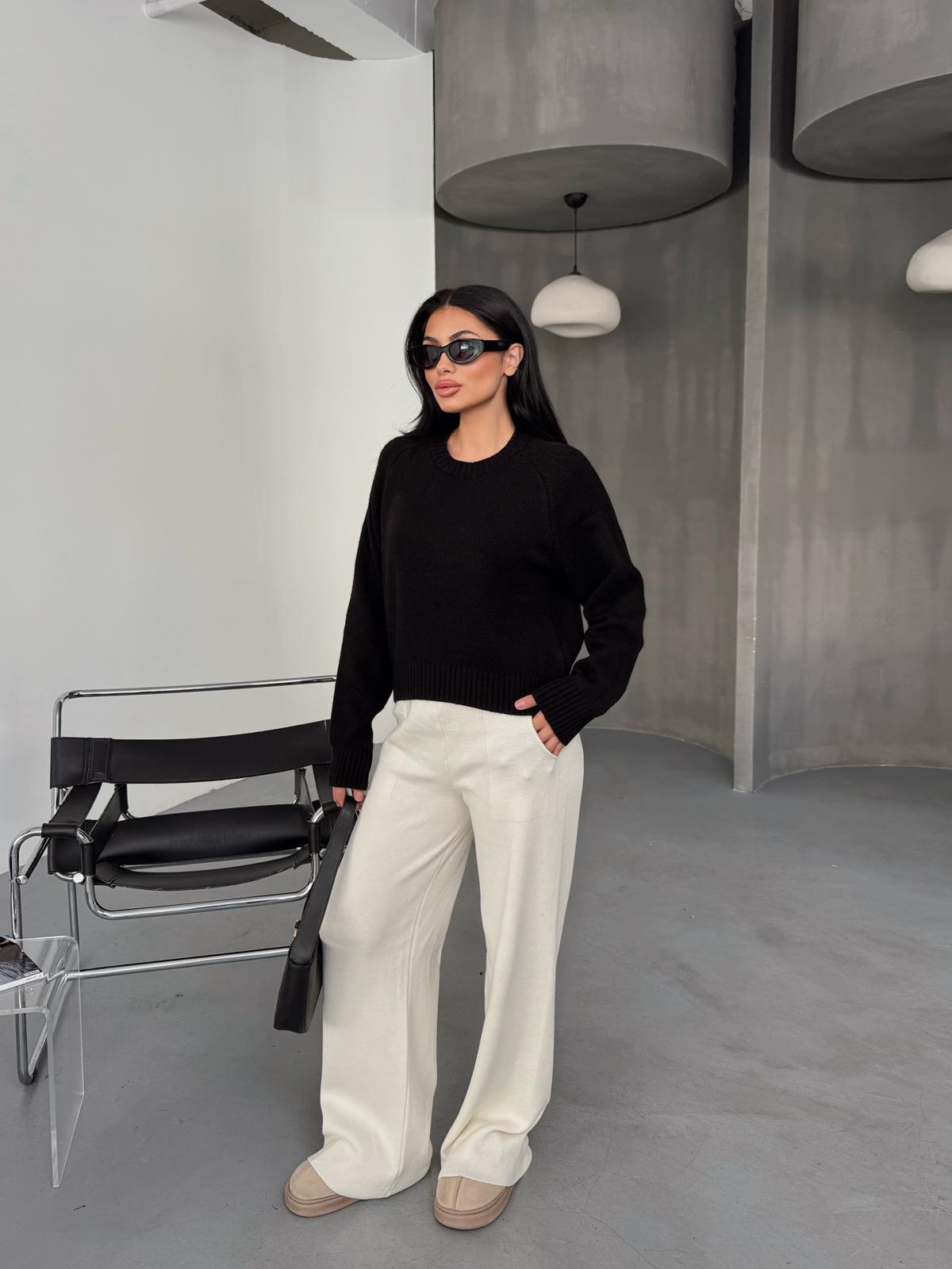 CREW NECK LONG SLEEVE KNITWEAR SWEATER