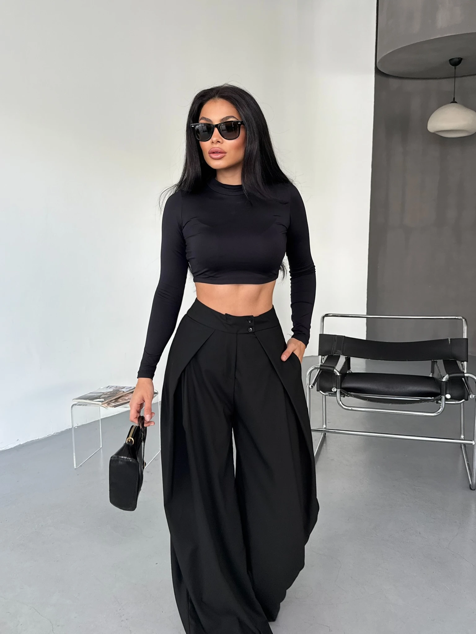 GENİŞ PİLELİ PANTOLON